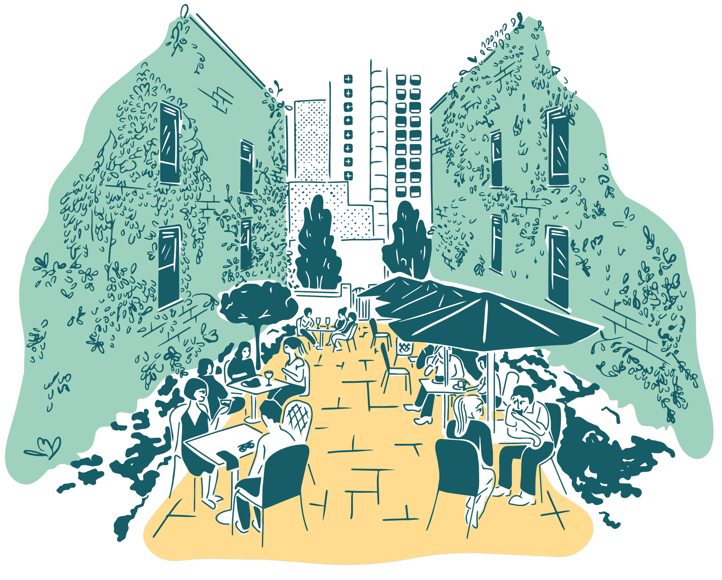 The Plaza Hotel: Courtyard Illustration • 2026