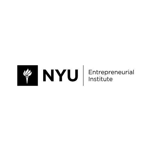NYU Entrepreneurial Institute logo with a torch icon.