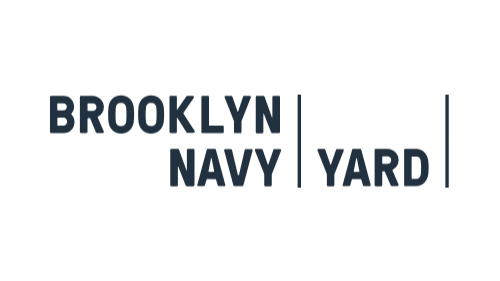 Logo with text 'Brooklyn Navy Yard' separated by vertical lines.