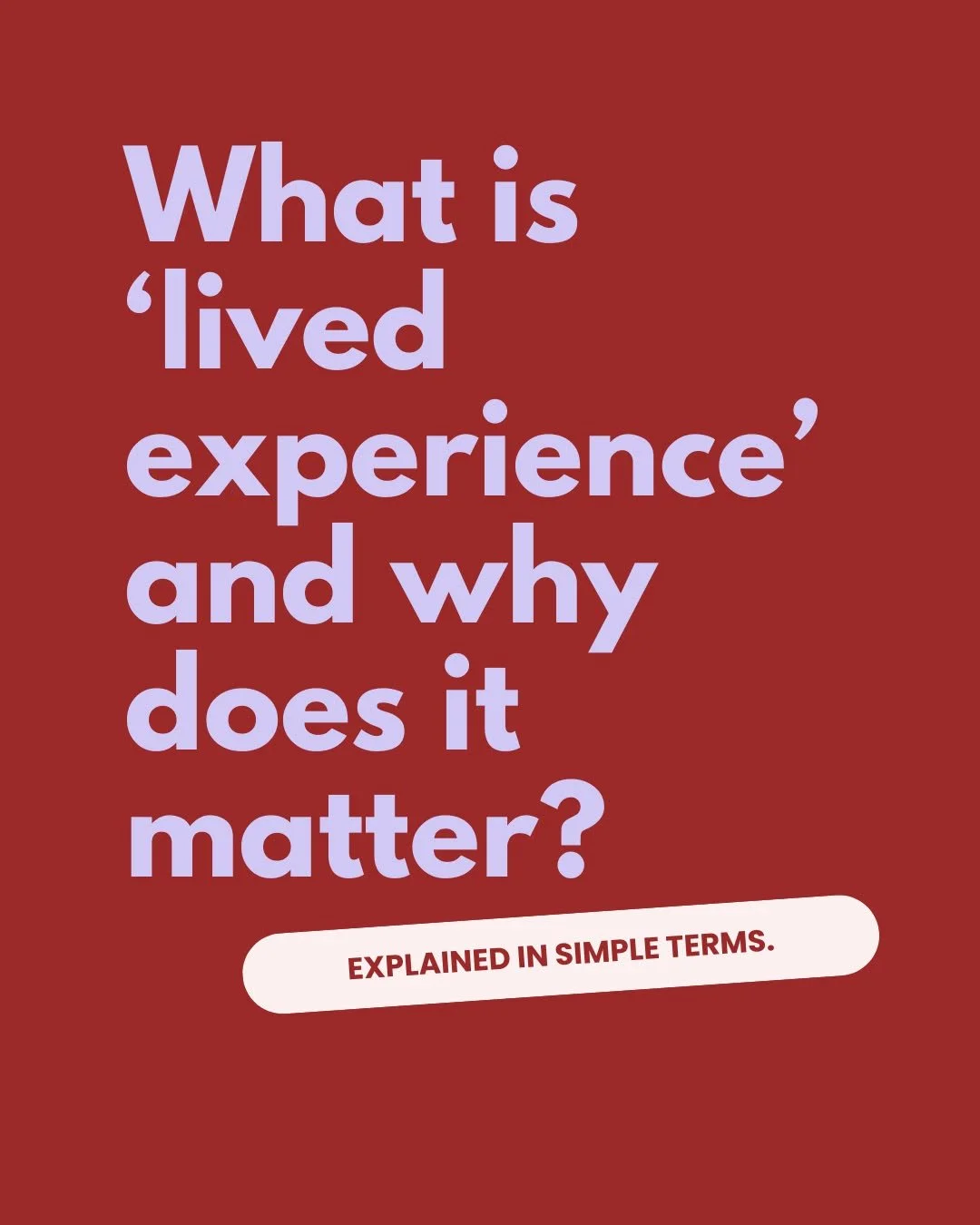 You might have heard the term 'lived experience' but what does it really mean?

One of the most important things about lived experience is that you are learning about neurodiversity from someone who is living and breathing it, every single day. And t