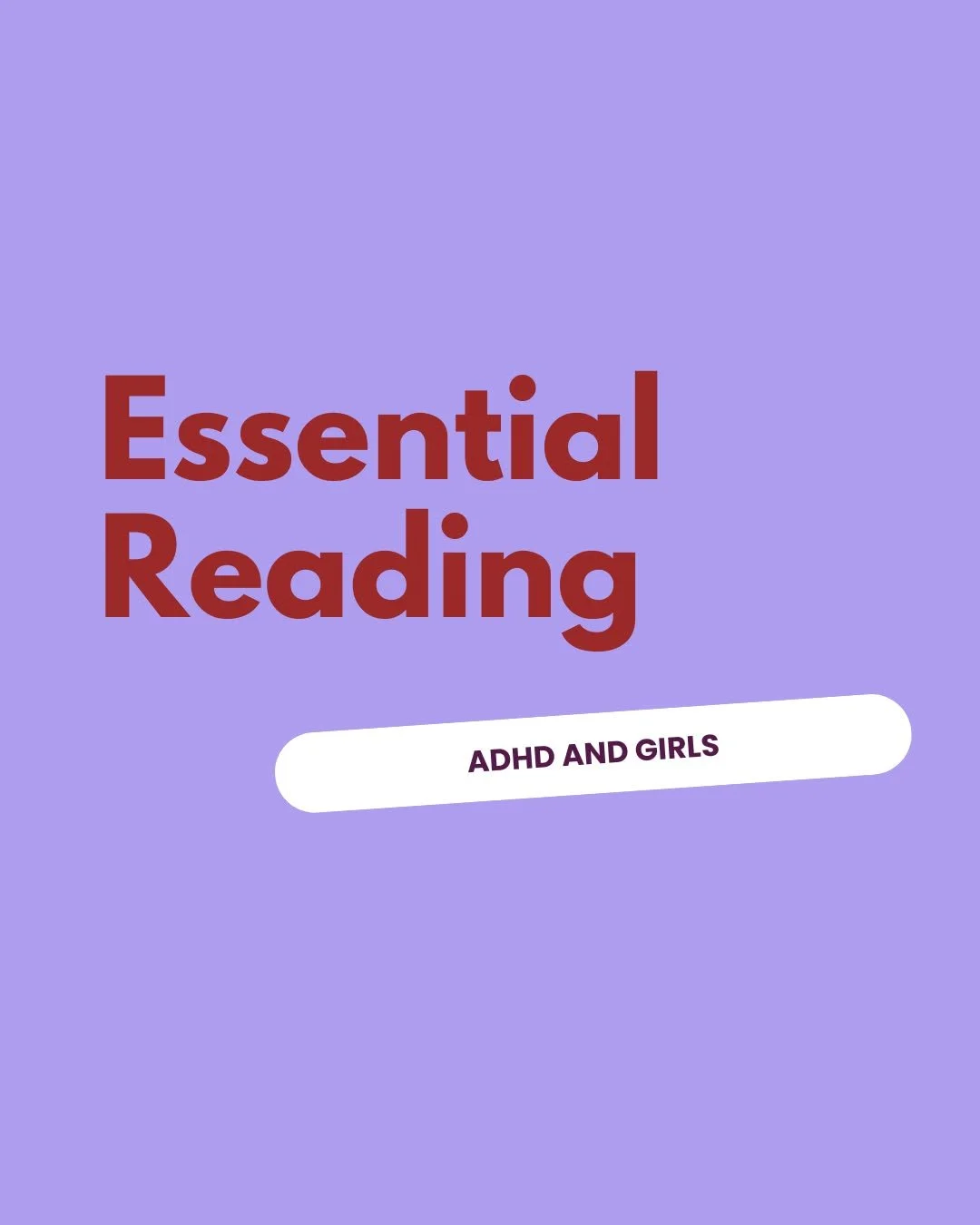 Whether you are late diagnosed or a parent of a girl who has been diagnosed, these books are essential! 

I get asked for book recommendations all the time and these ones are definitely my top picks. 

 #adhdcoaches #Neurodivergent #ADHDawareness #AD