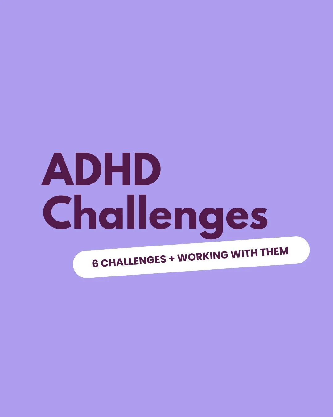ADHD Challenges are connected to executive function challenges. So they often seem 'out of our control' but there are simple strategies you can use to make the challenges, well, less challenging. 

 #ADHD #ADHDSupport #livedexperience #ADHDwomen #Neu