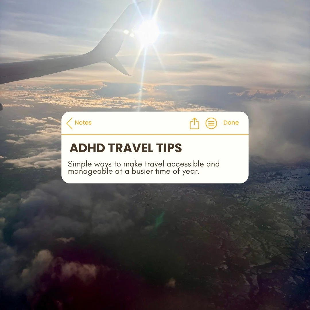 Travelling can be really stressful as someone with ADHD. From worrying about loosing a passport, to arriving late at the airport - there are so many things at play for us which can cause dysregulation. Here's some things I do to help support myself, 