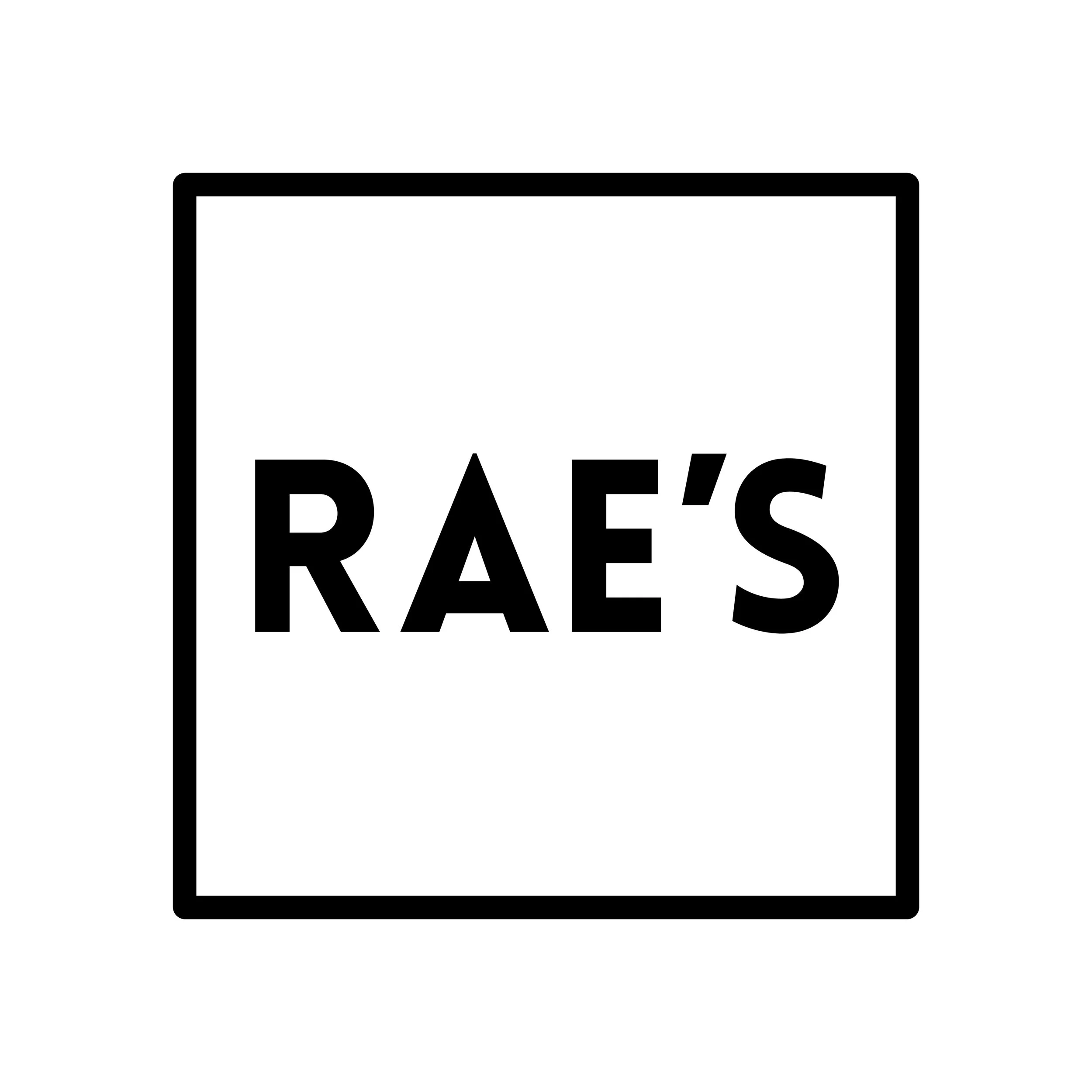 Logo for the restaurant Rae's in Margaretville