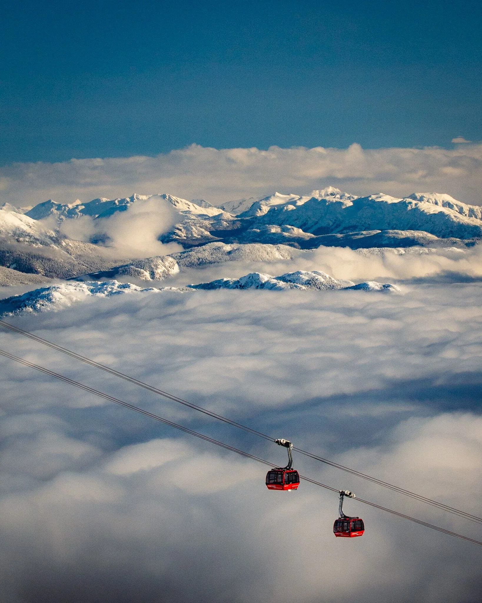 Peak to Peak Gondola over a sea of clouds