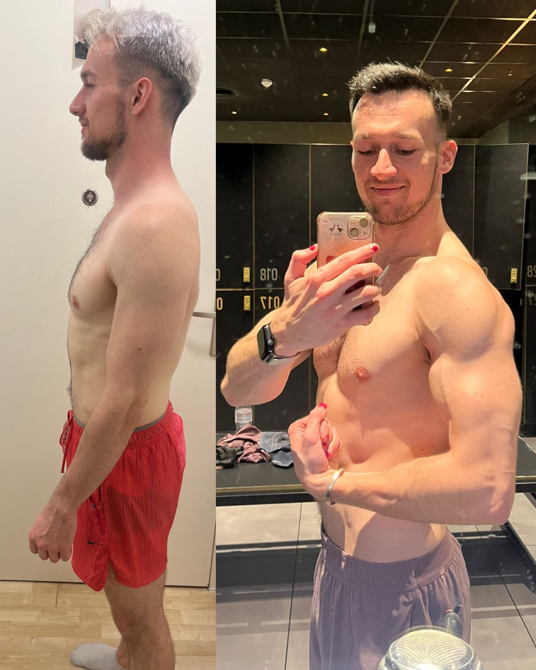 Client spotlight of Otto from Dubai showing a men’s fitness transformation focused on consistency, discipline, and sustainable performance through iG101CUT.
