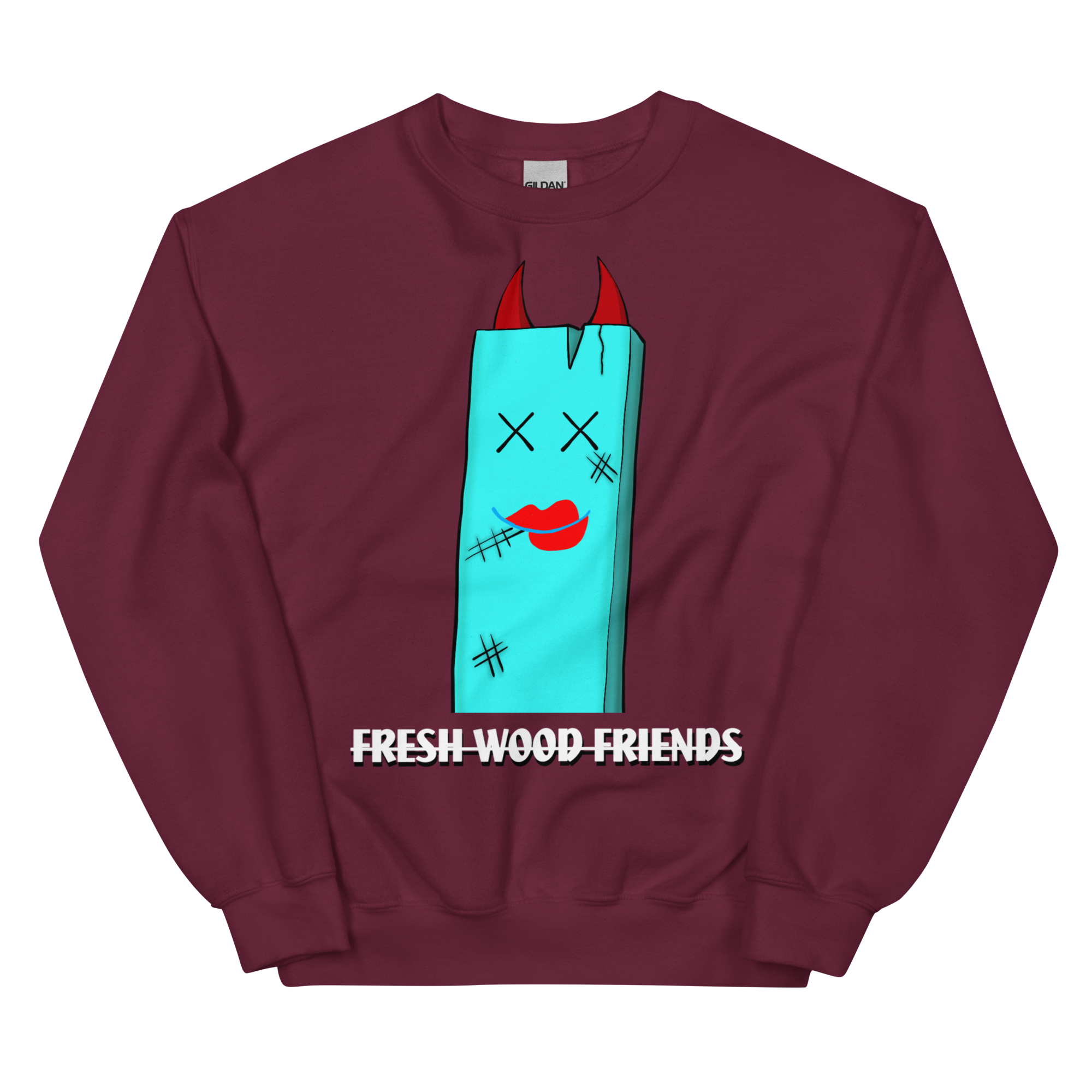 unisex-crew-neck-sweatshirt-maroon-front-6982e0c780f9c.png