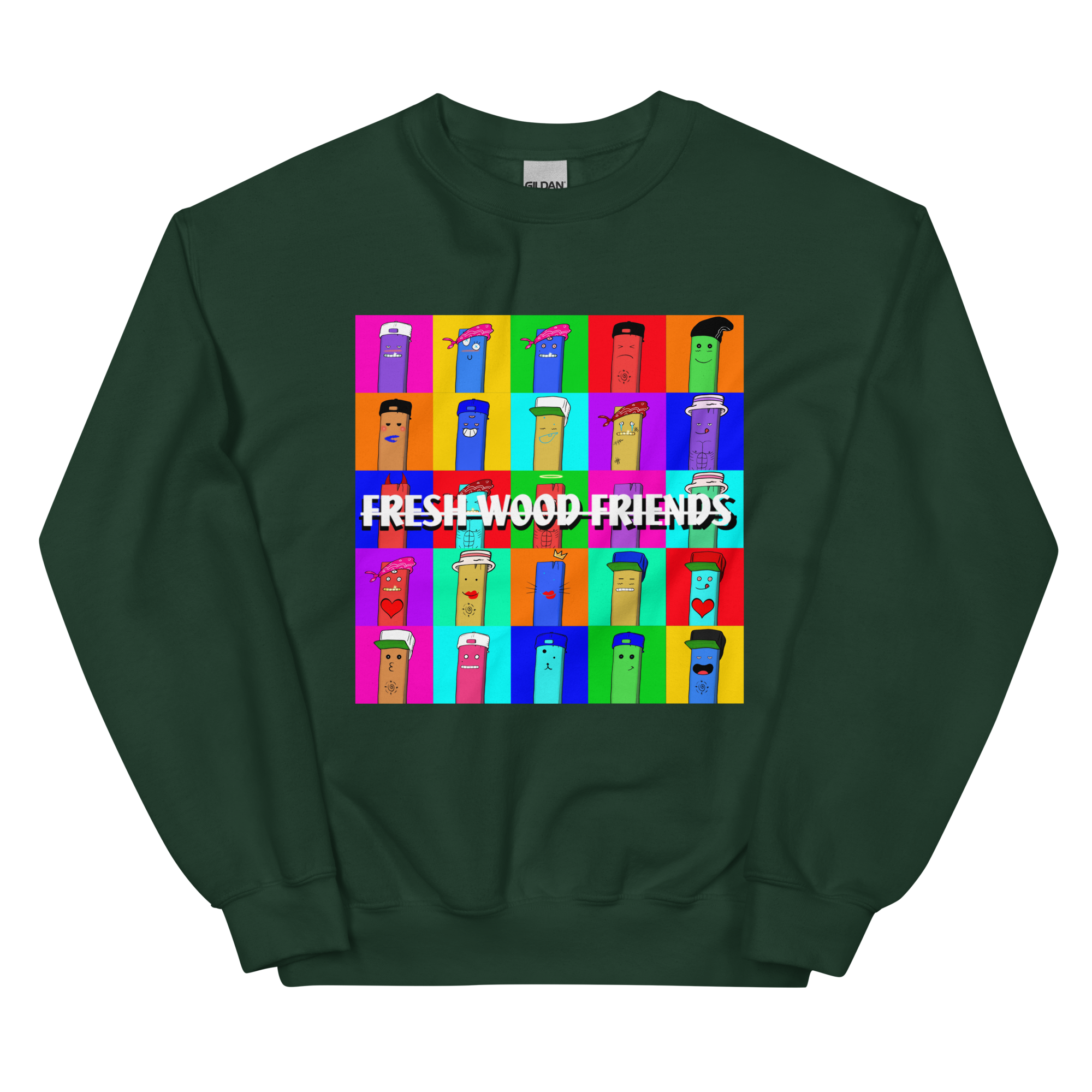 unisex-crew-neck-sweatshirt-forest-green-front-6982e186671bc.png