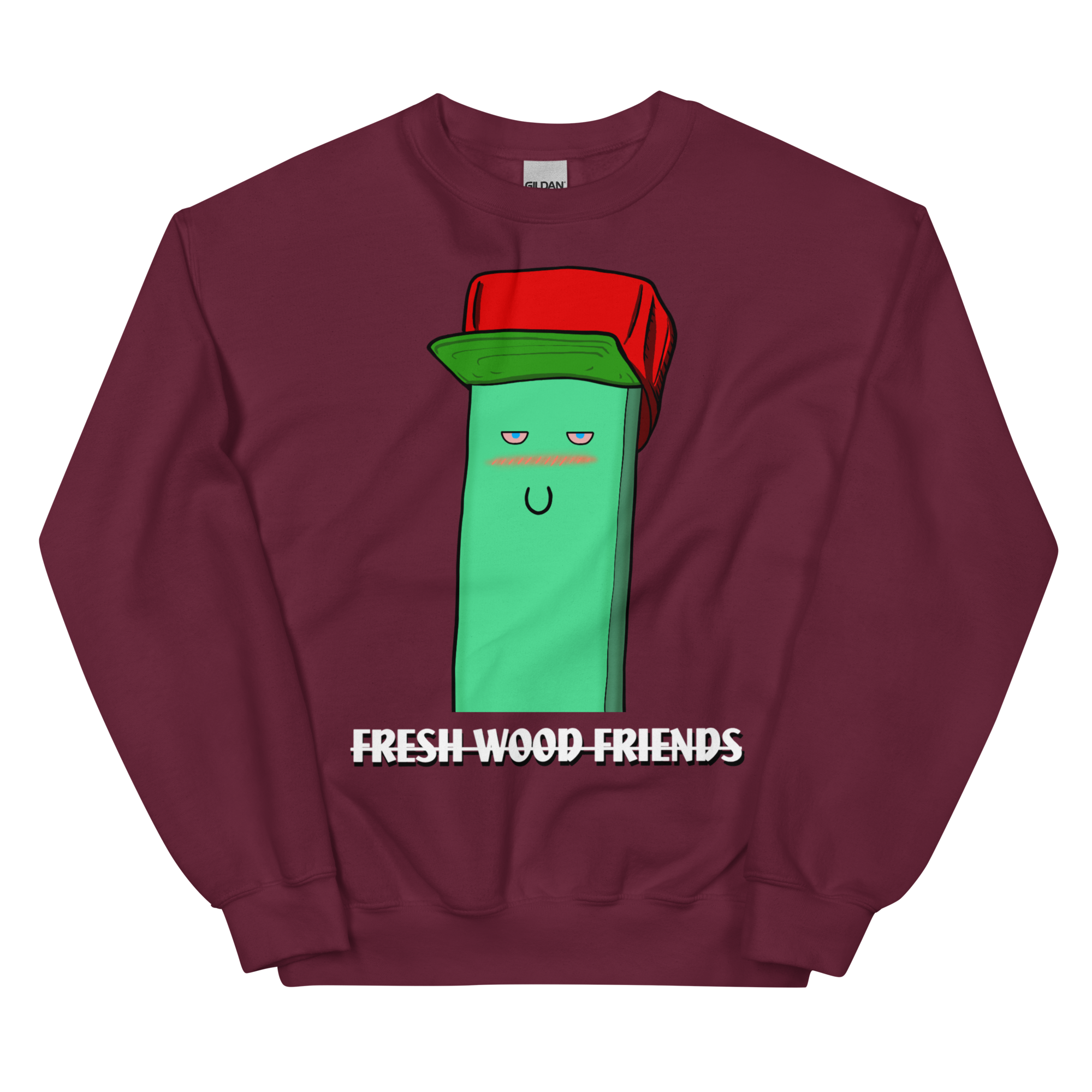 unisex-crew-neck-sweatshirt-maroon-front-6982e38fe2815.png