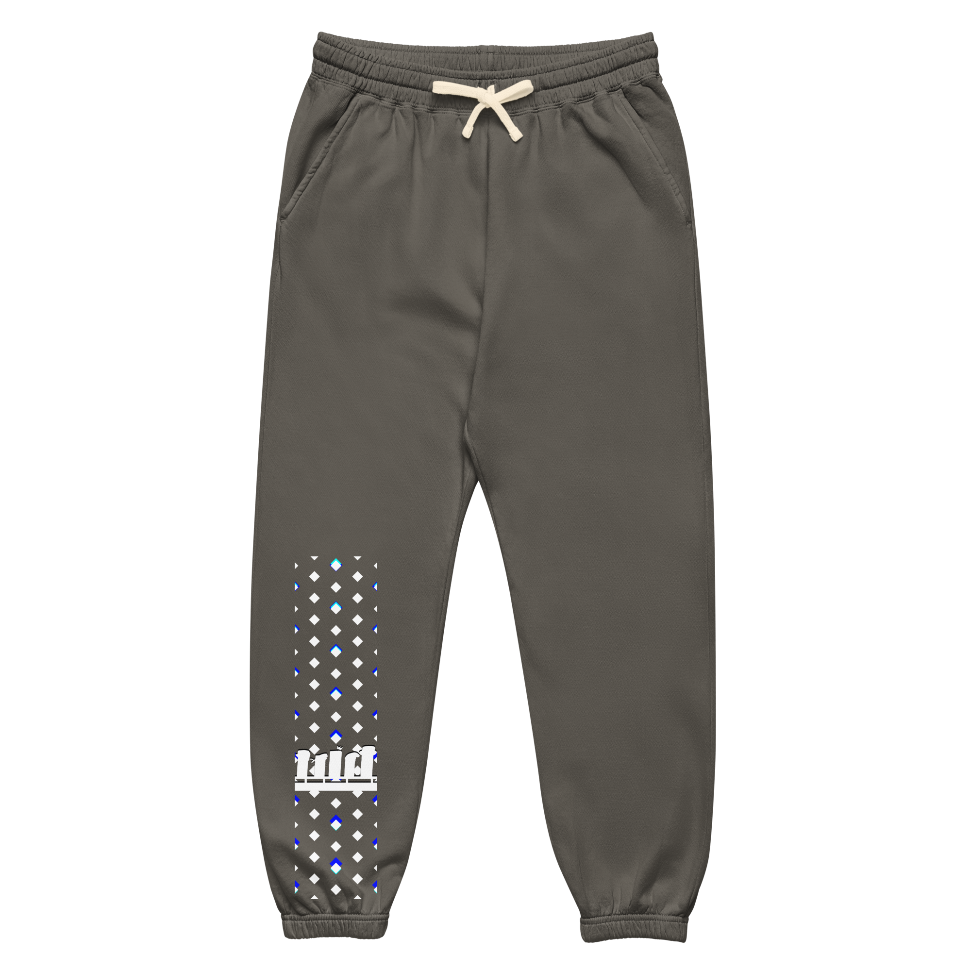 unisex-garment-dyed-fleece-sweatpants-pepper-front-6abdf091832f7.png