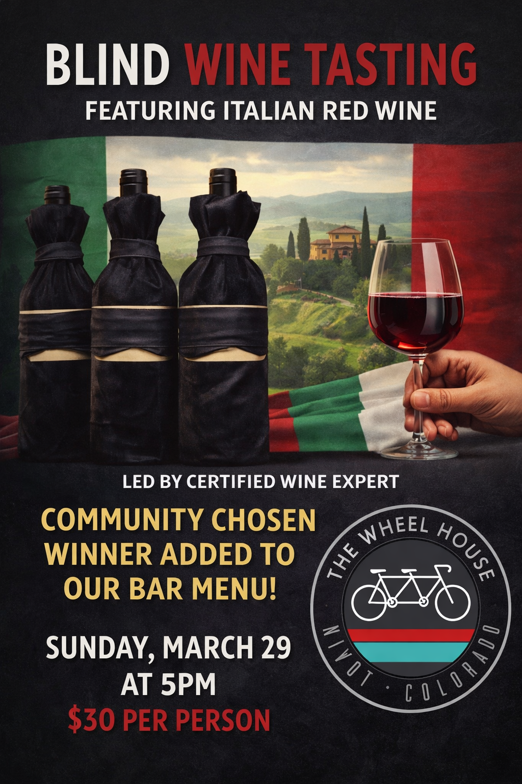 Italian Red Wine Blind Tasting Event