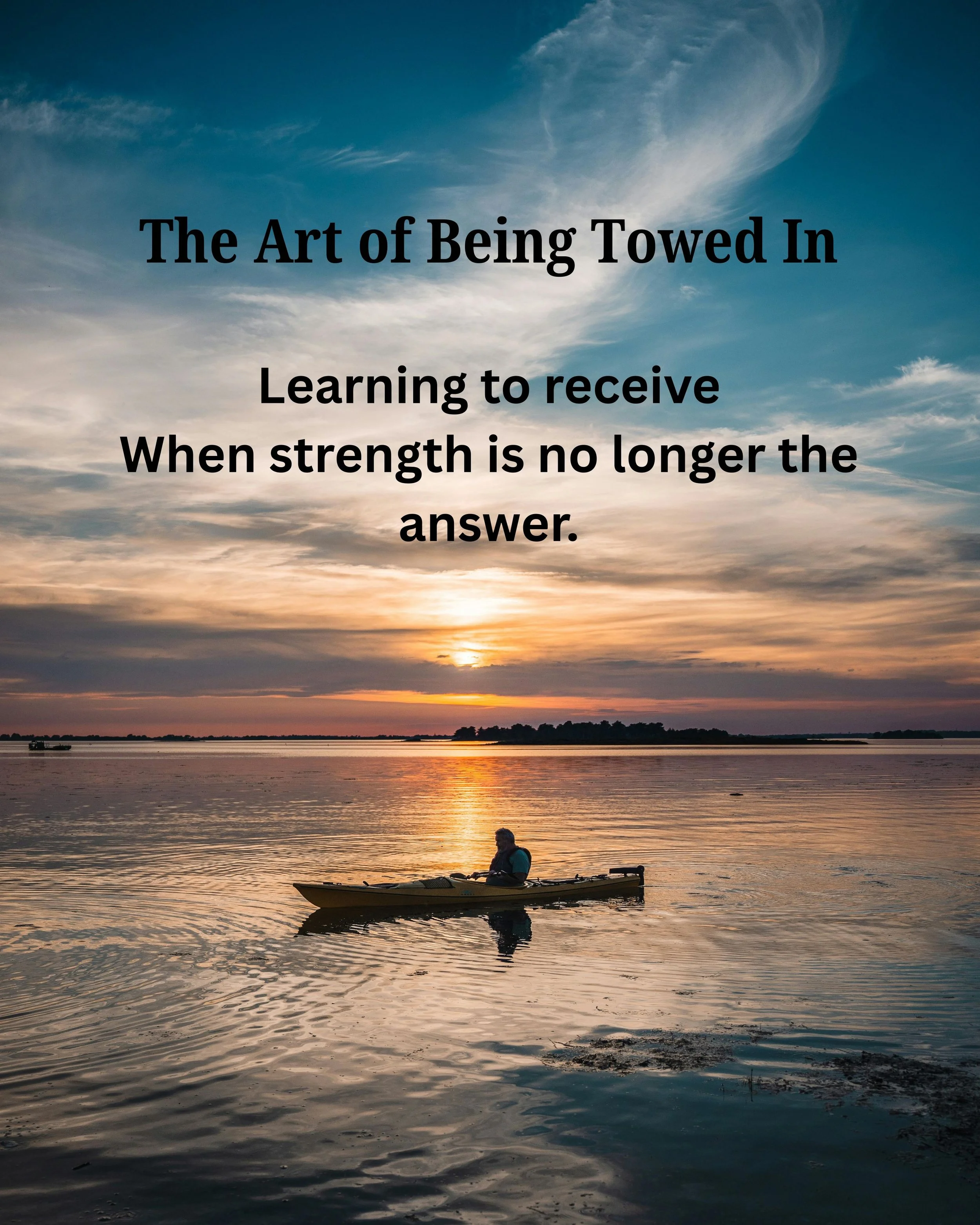 The Art of Being Towed In: