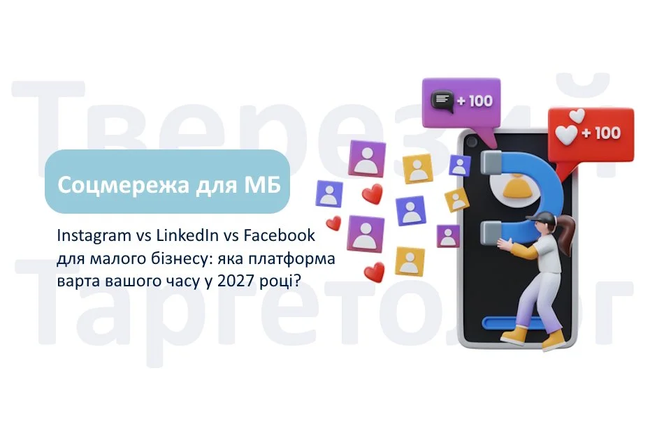 Instagram vs LinkedIn vs Facebook для малого бізнесу: яка платформа варта вашого часу у 2027 році?