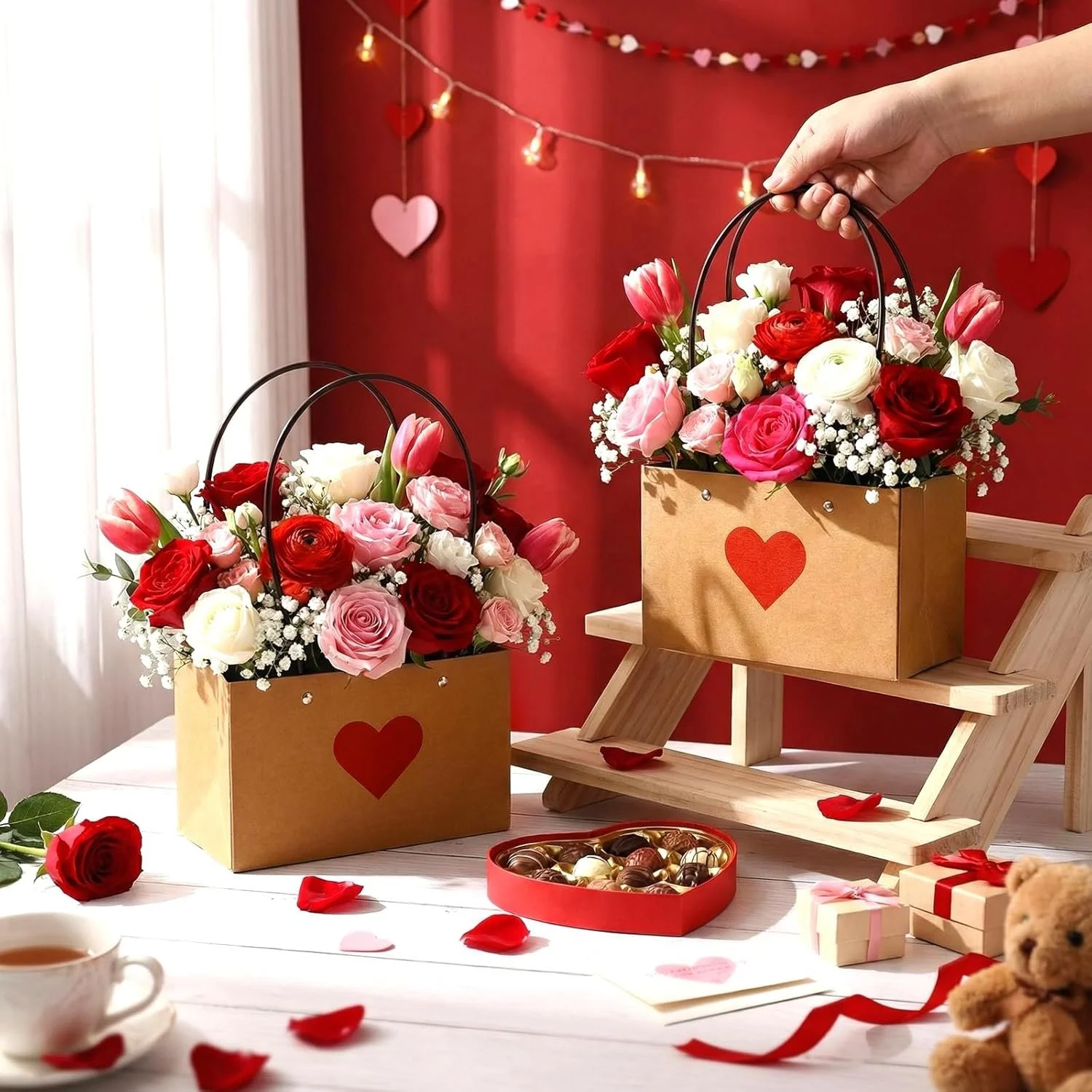 Valentines Purse Arrangment