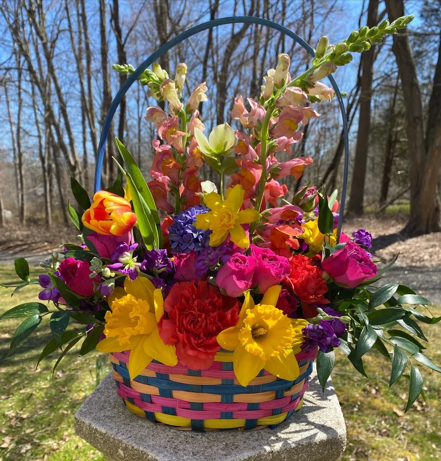 Spring Floral Basket
