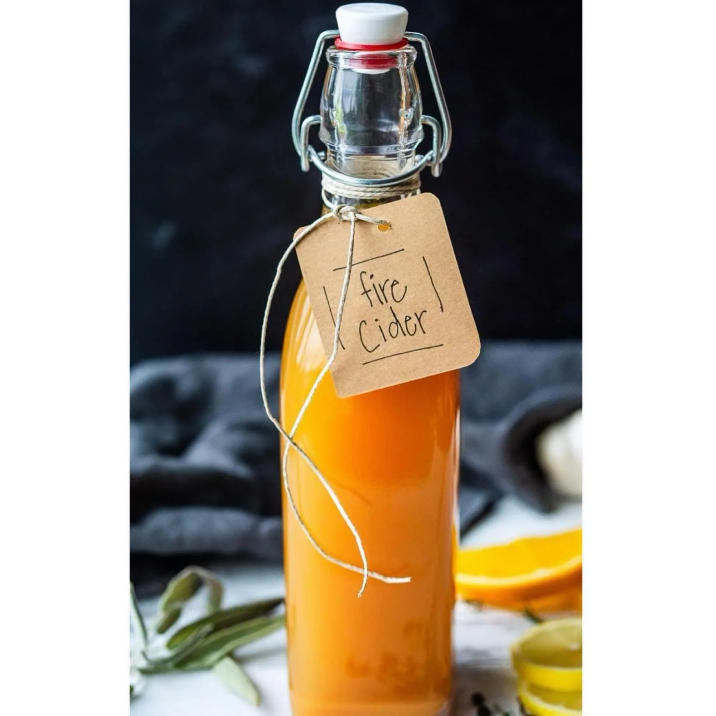 Say hello to FIRE CIDER 🔥! 

The spicy, sassy vinegar-packed immune booster that&rsquo;s been kicking colds to the curb since&hellip; well&hellip; FOREVER! 

Think horseradish, garlic, ginger, and cayenne getting cozy in ACV, with honey hugs to tame