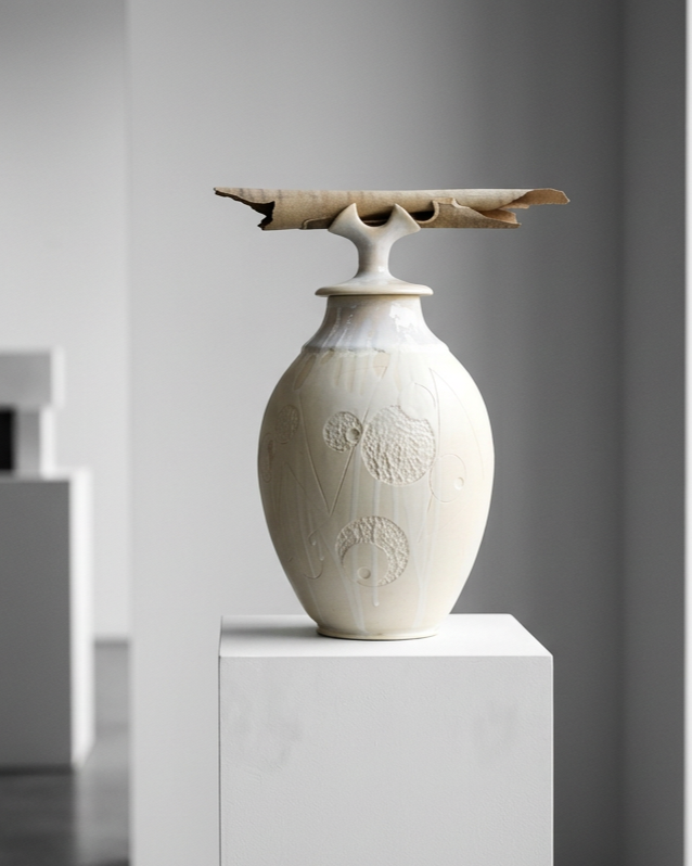 Lidded Sycamore Vessel