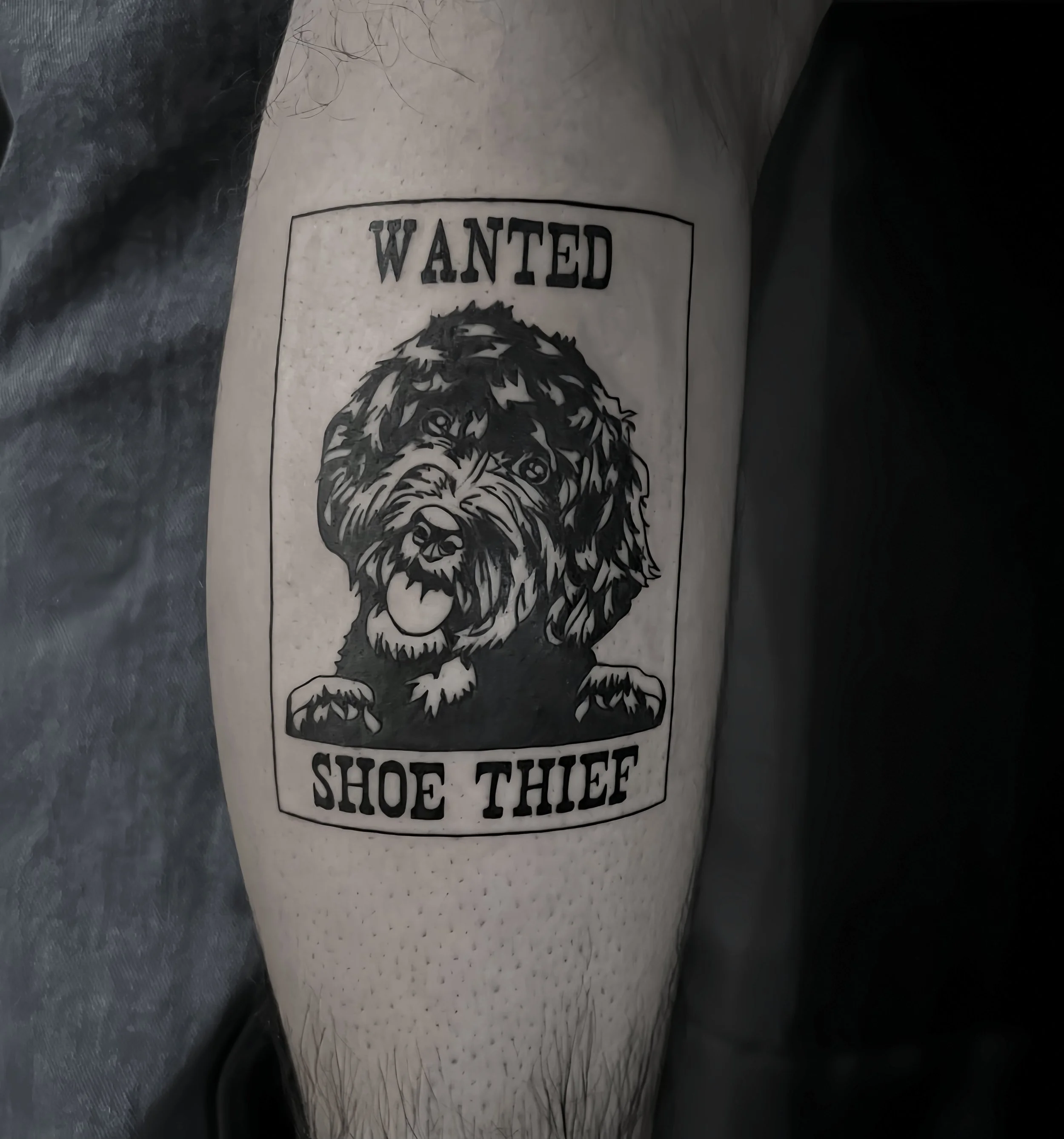 dog portrait best tattoo shop Los Angeles