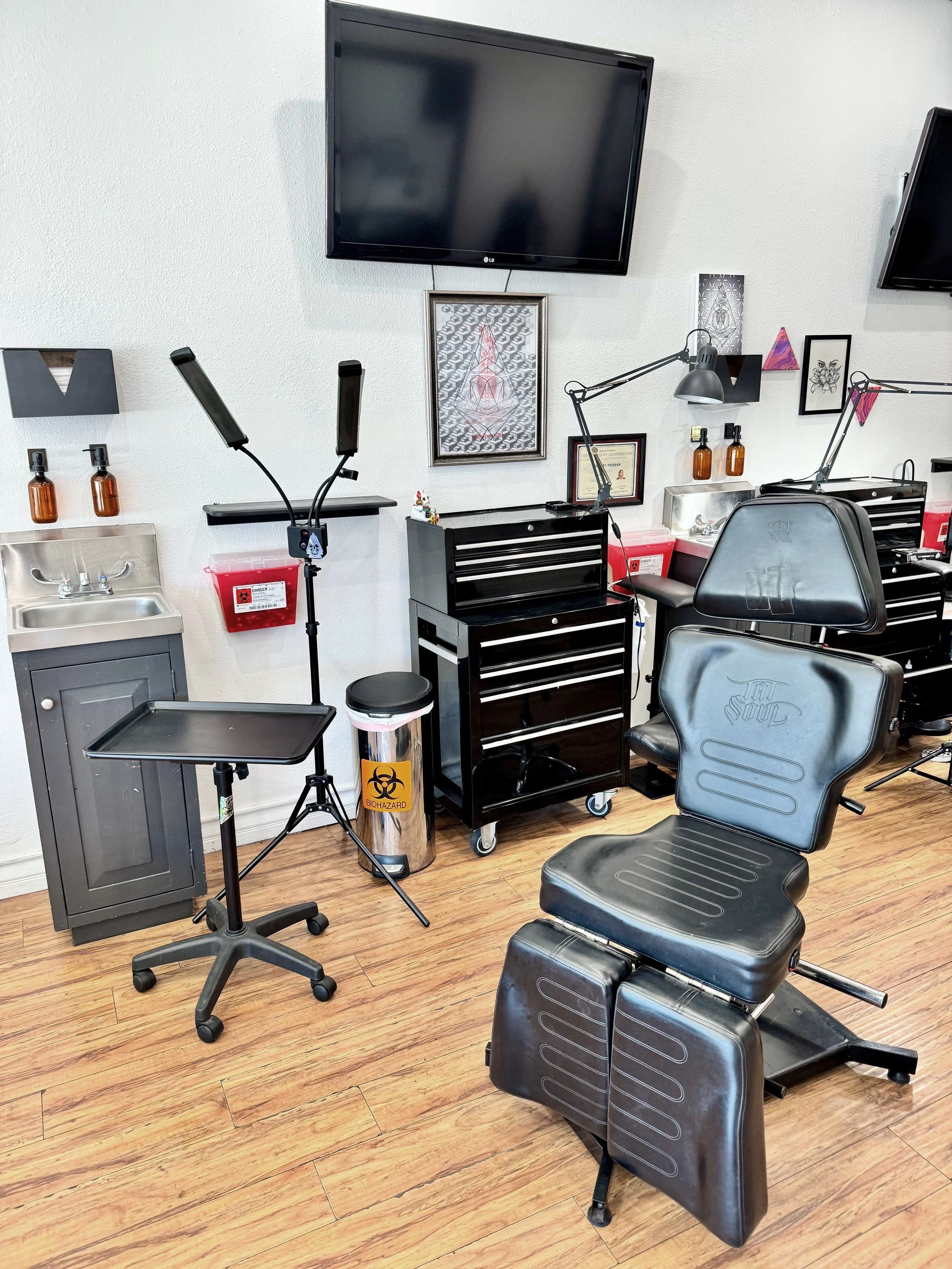 Safe tattoo ink clean studio near me