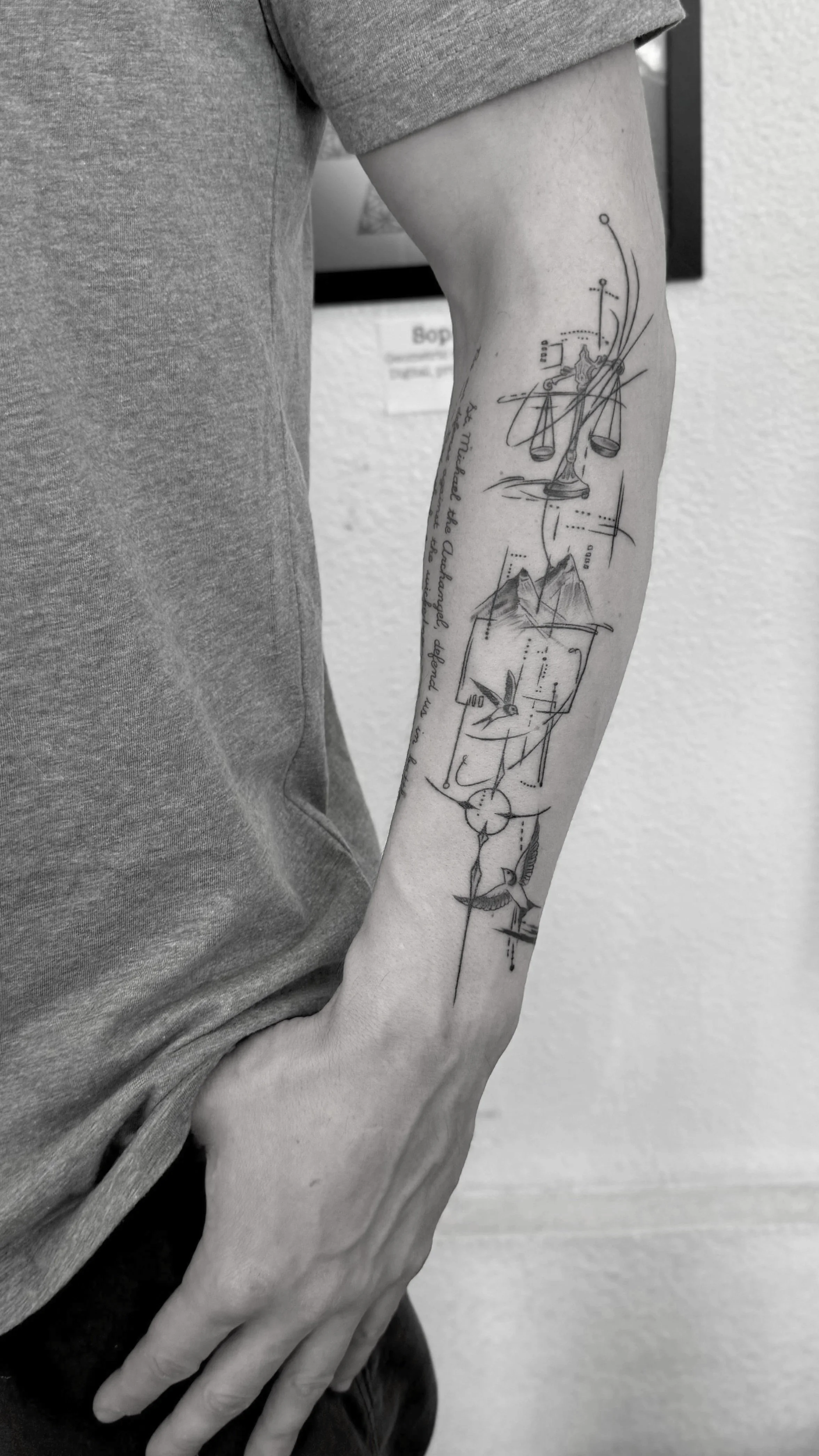 best linework tattoo Los Angeles