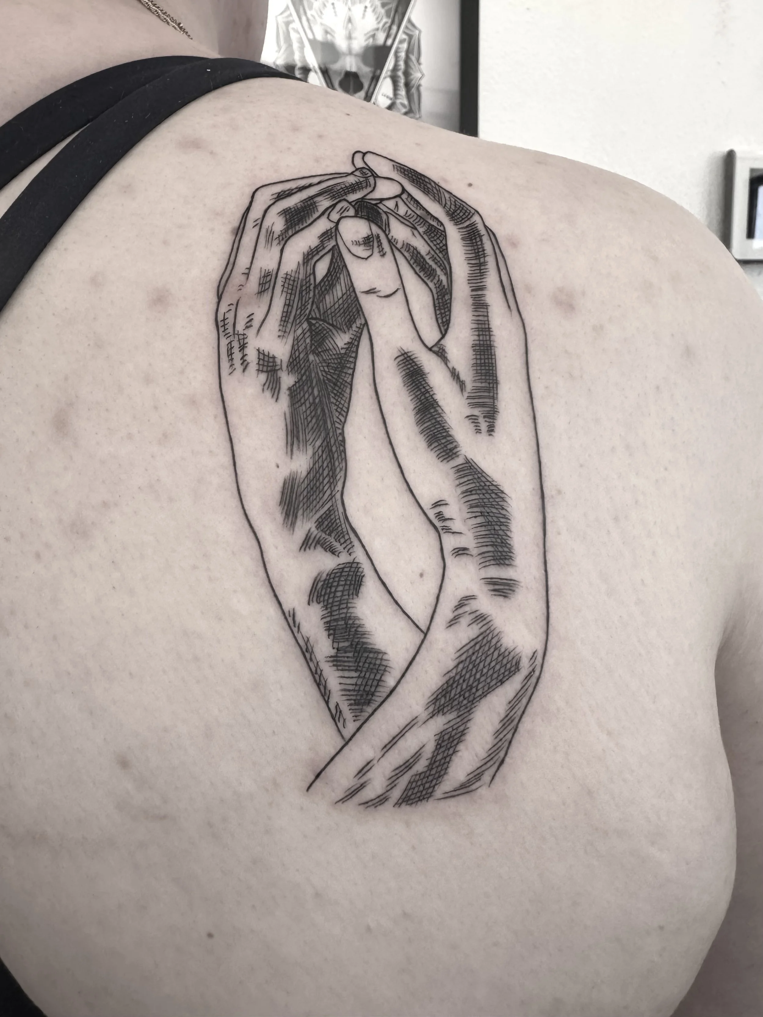 minimalistic hand tattoo near me