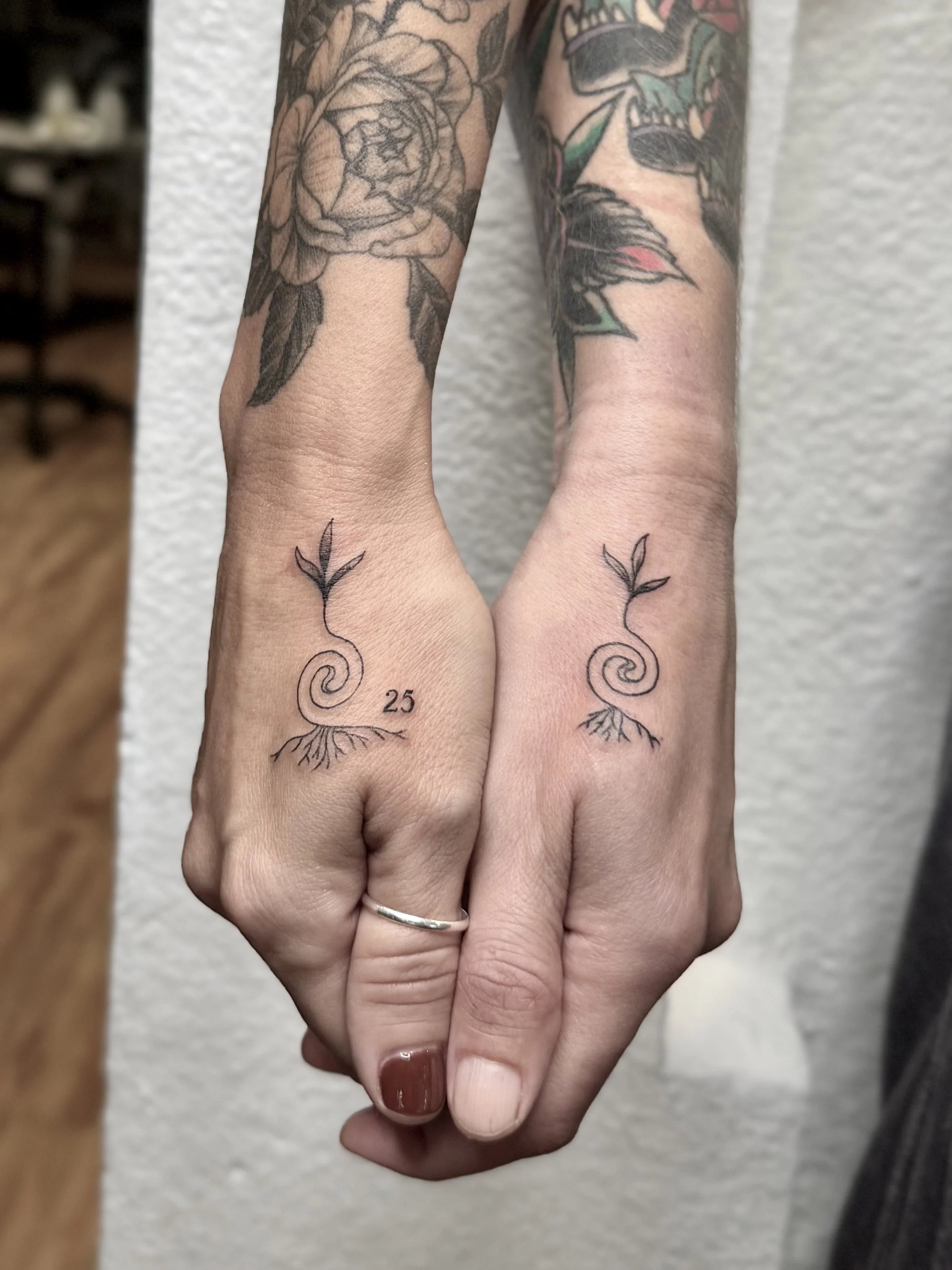 matching hand tattoo shop near me Los Angeles