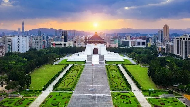 Chiang Kai Chek Memorial Hall in Taipei during a Tricia Pomering Small Group Cultural Experience Retreat