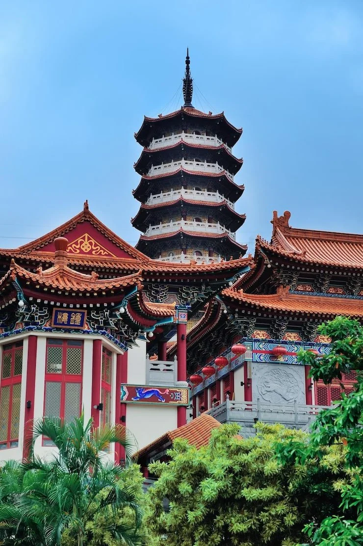 Chinese Temple in Taiwan during a cultural experience retreat with Tricia Pomering.