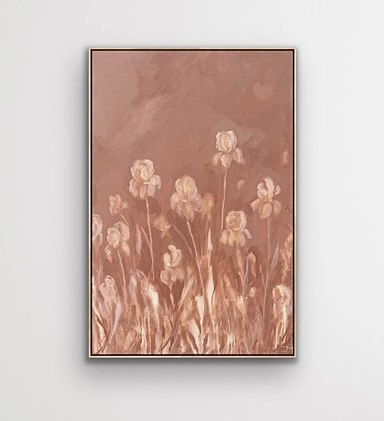 VittoriaBlushPinkModernIrisContemporaryFloralLandscapePaintingFullSarahMorrisonAbstractArtRichmondVirginiaPainterArtist.jpg