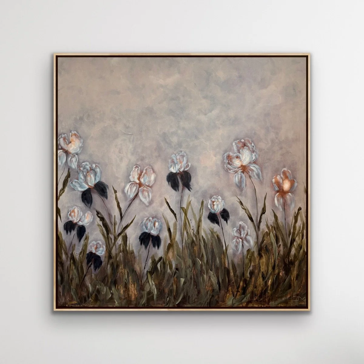 CarolinaBlueIrisFlowerModernLandscapeContermporaryFloralPaintingSarahMorrisonAbstractArtRichmondVirginiaPainterArtist.jpg