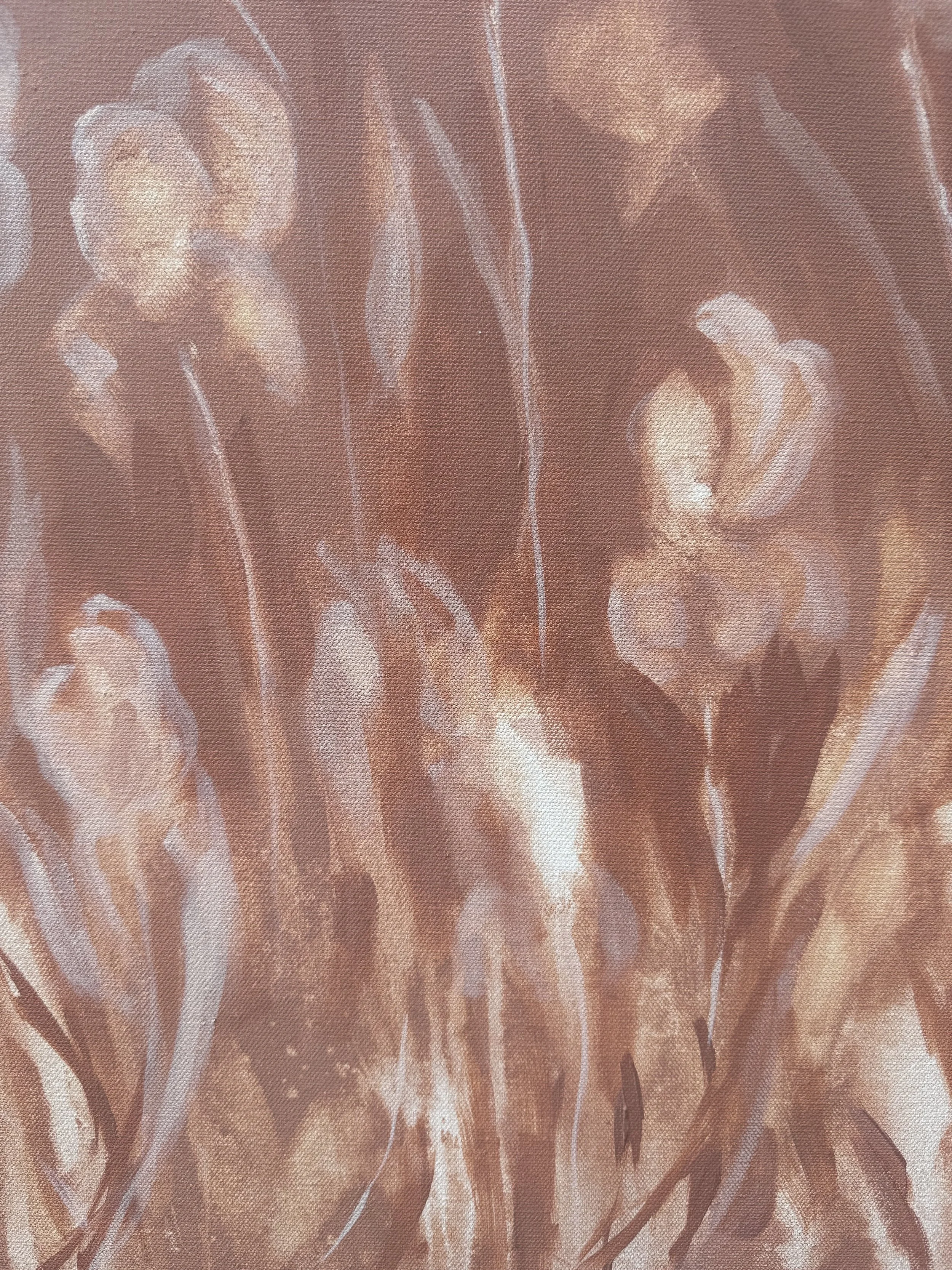 VittoriaBlushPinkModernIrisContemporaryFloralLandscapePaintingDetail2SarahMorrisonAbstractArtRichmondVirginiaPainterArtist.jpeg