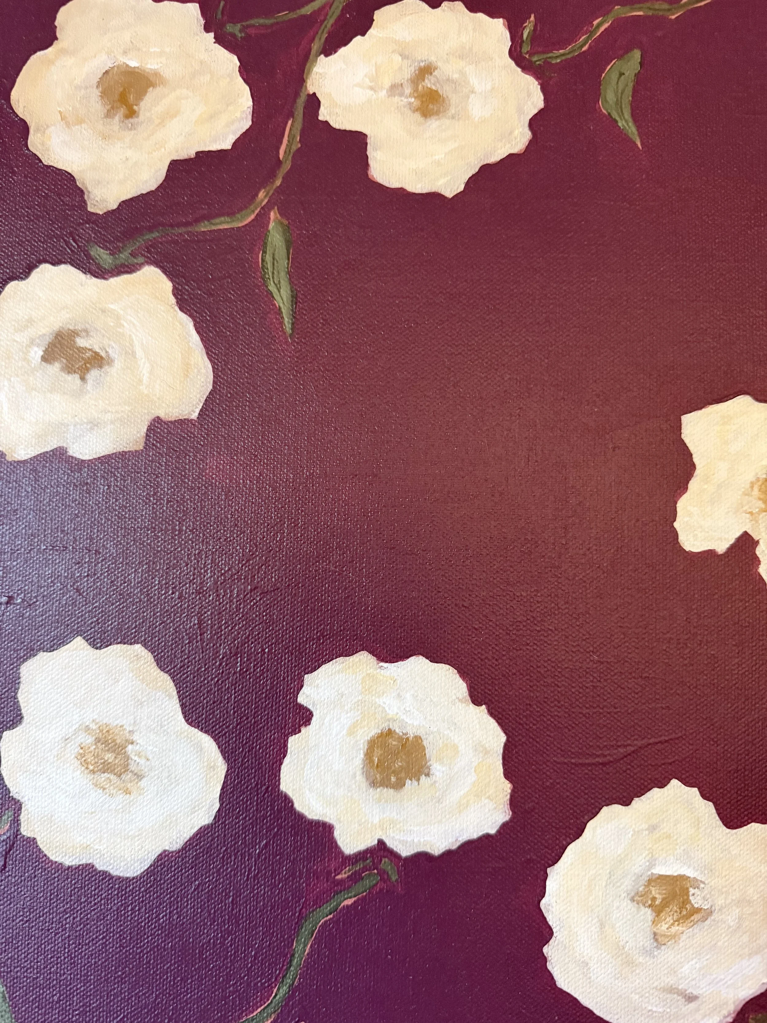 EllisBurgundyMaroonRedWhiteRosesModernContemporaryFloralPaintingDetail3SarahMorrisonAbstractArtRichmondVirginiaPainterArtist.jpeg