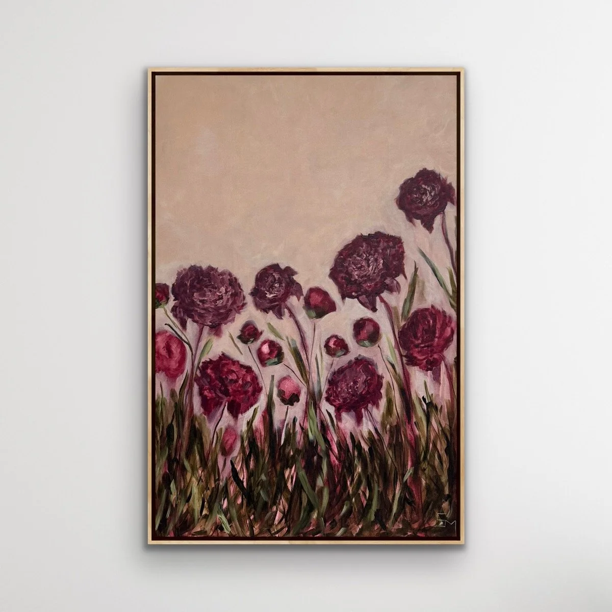 OpalBlushBurgundyPeoniesFlowerModernLandscapeContemporaryFloralPeonyPaintingSarahMorrisonAbstractArtRichmondVirginiaPainterArtist.jpg