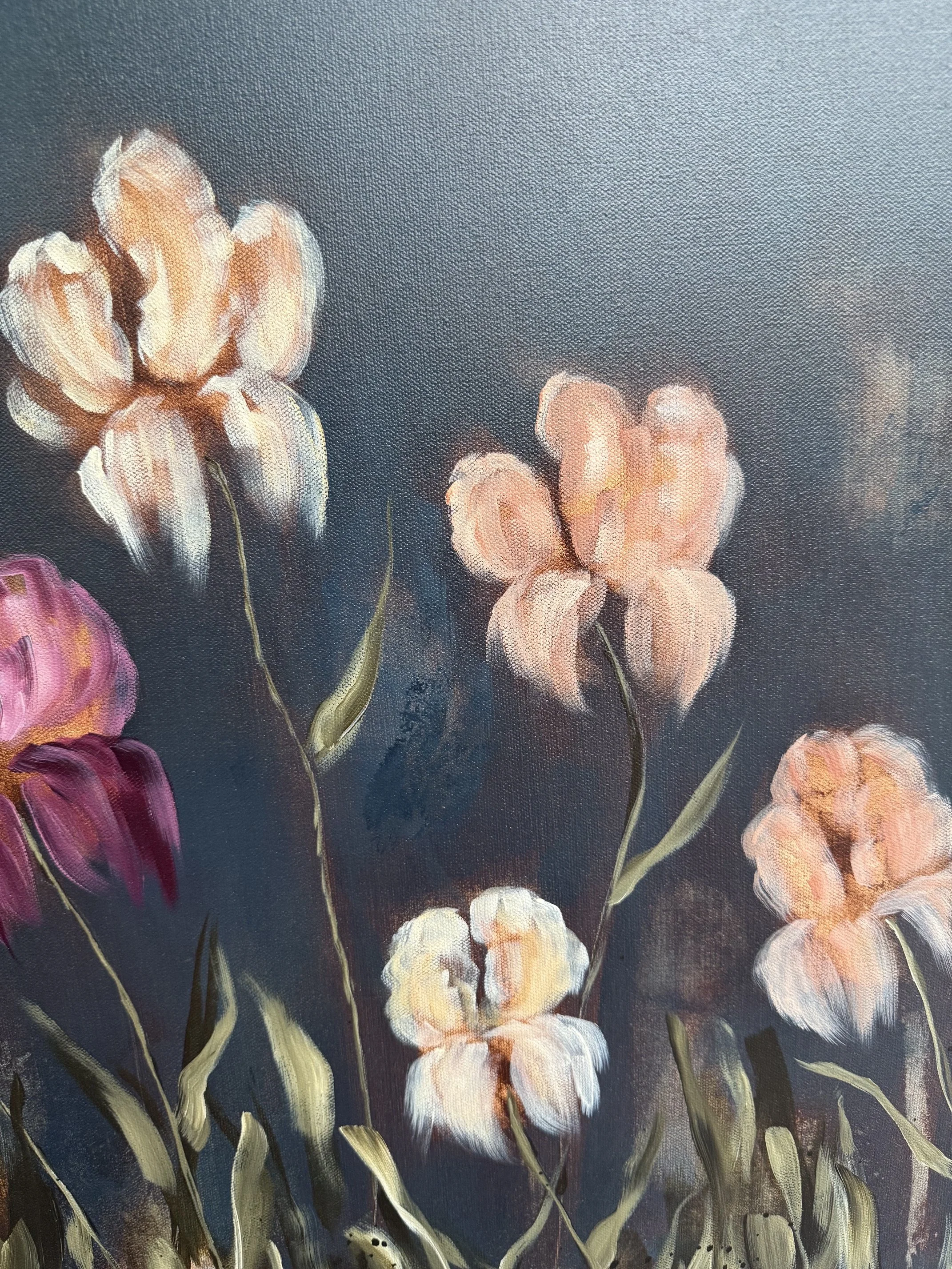ShelbyNavyBlueMulticoloredIrisModernLandscapeContemporaryLandscapePaintingDetail4SarahMorrisonAbstractArtRichmondVirginiaPainterArtist.jpeg