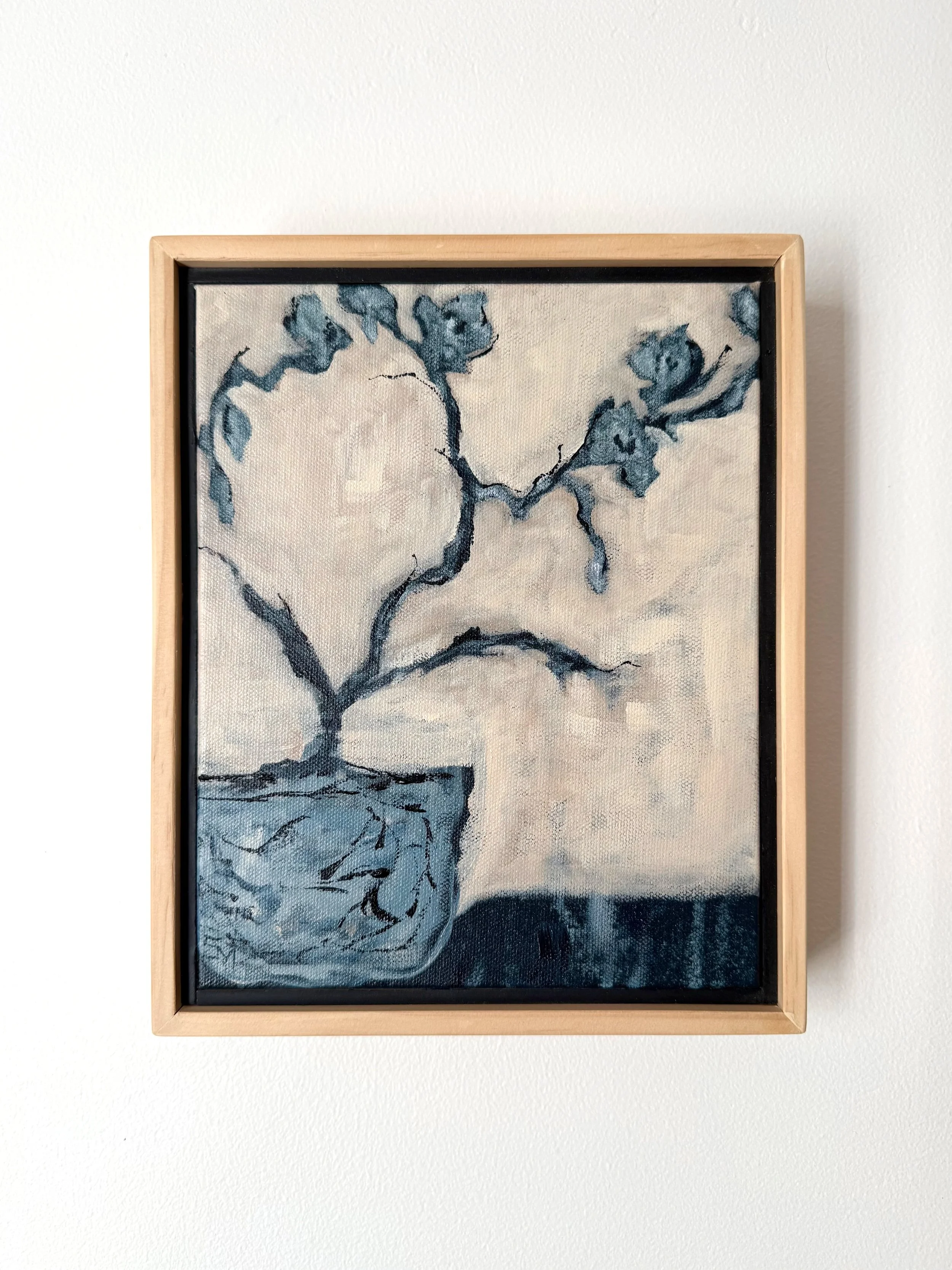 DianaModernBlueNavyDenimContemporaryOrchidFloralPaintingSarahMorrisonAbstractArtRichmondVirginiaPainterArtist.jpeg