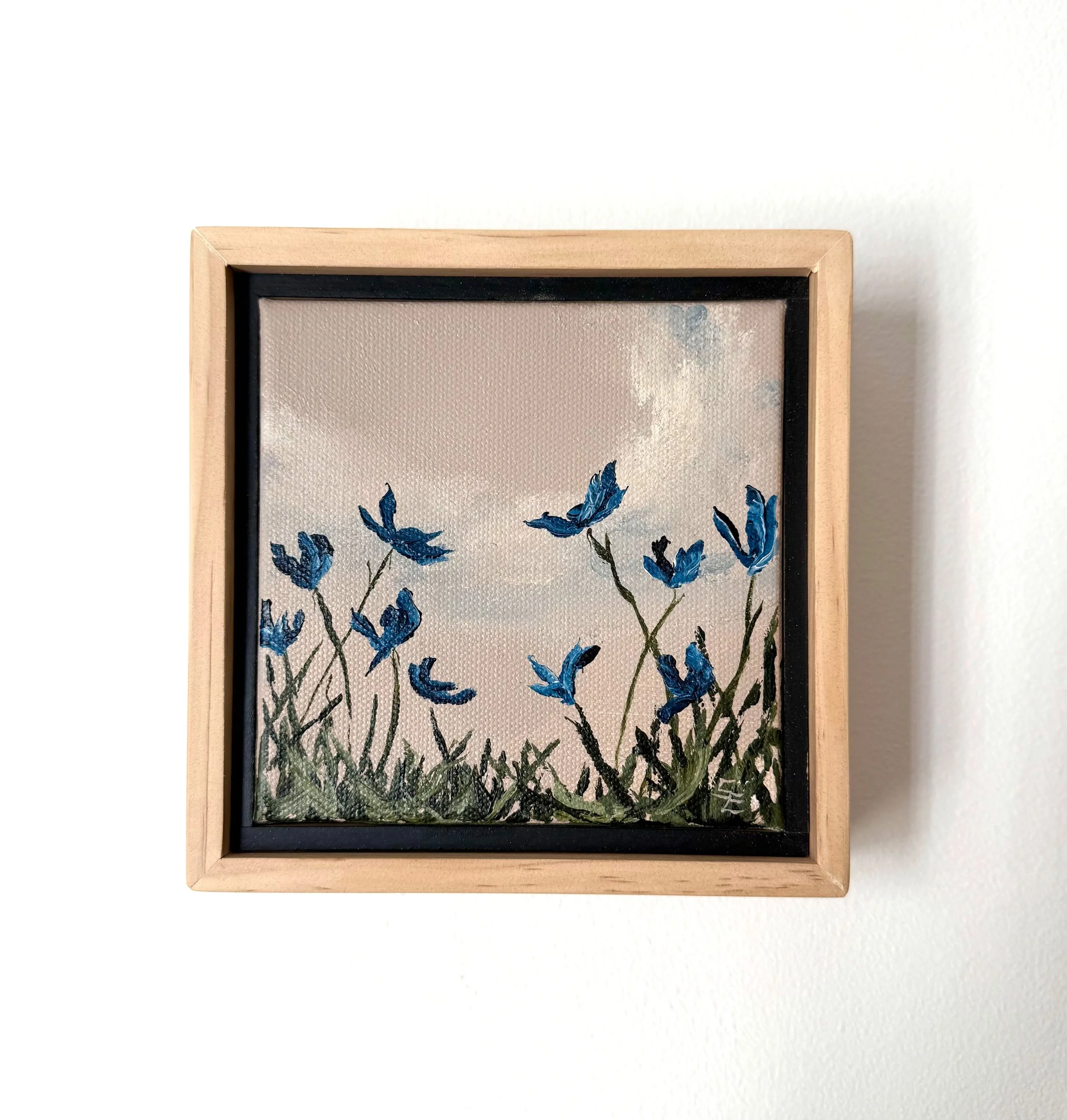 EmilyMiniContemporaryLandscapeModernBlueandPinkFloralPaintingSarahMorrisonAbstractArtRichmondVirginiaPainterArtist.jpeg