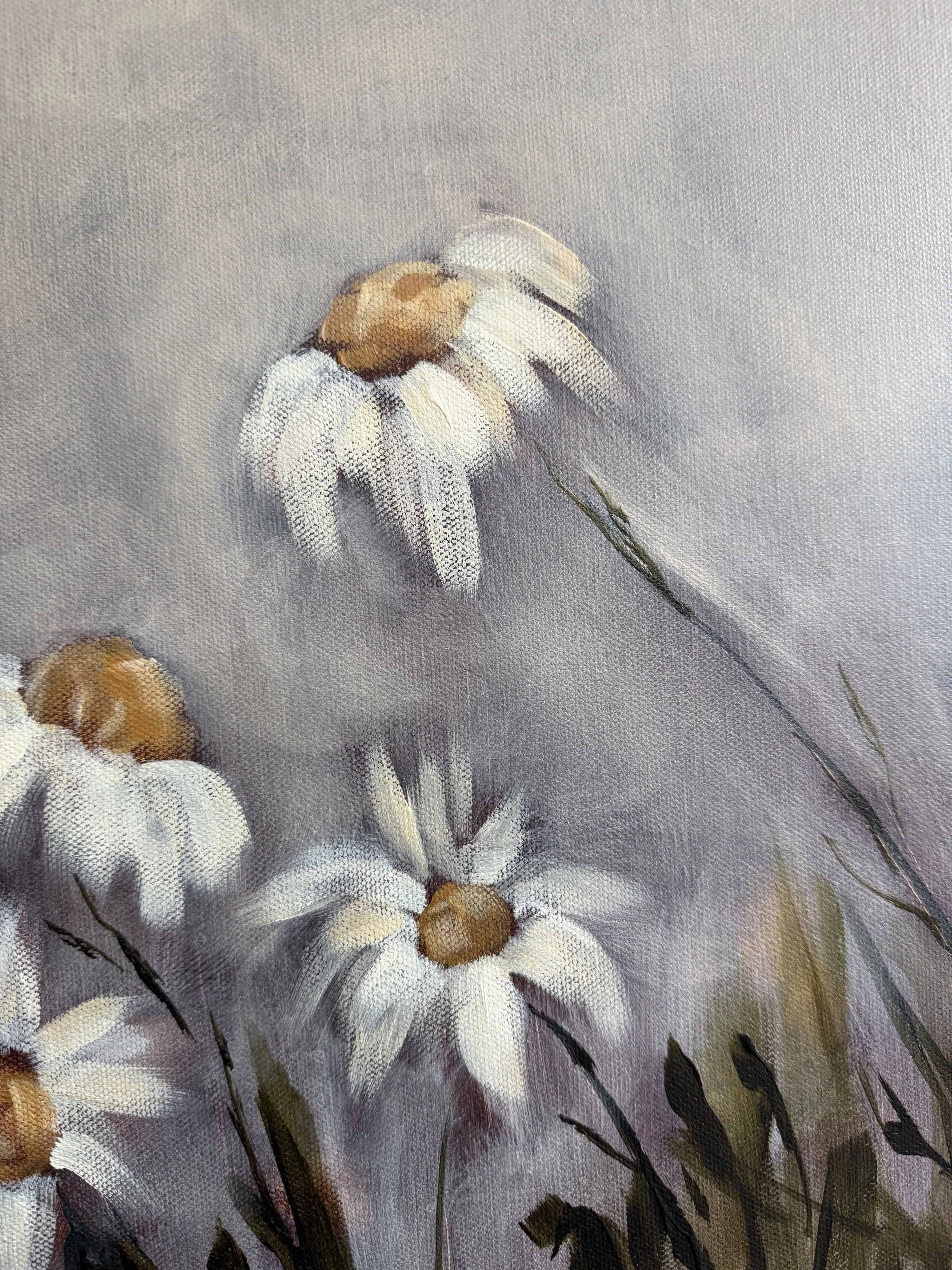 CelesteWhiteandYellowDaisyPaintingModernLandscapeContemporaryFloralDaisiesPaintingnewDetail5SarahMorrisonAbstractArtRichmondVirginiaPainterArtist.jpeg