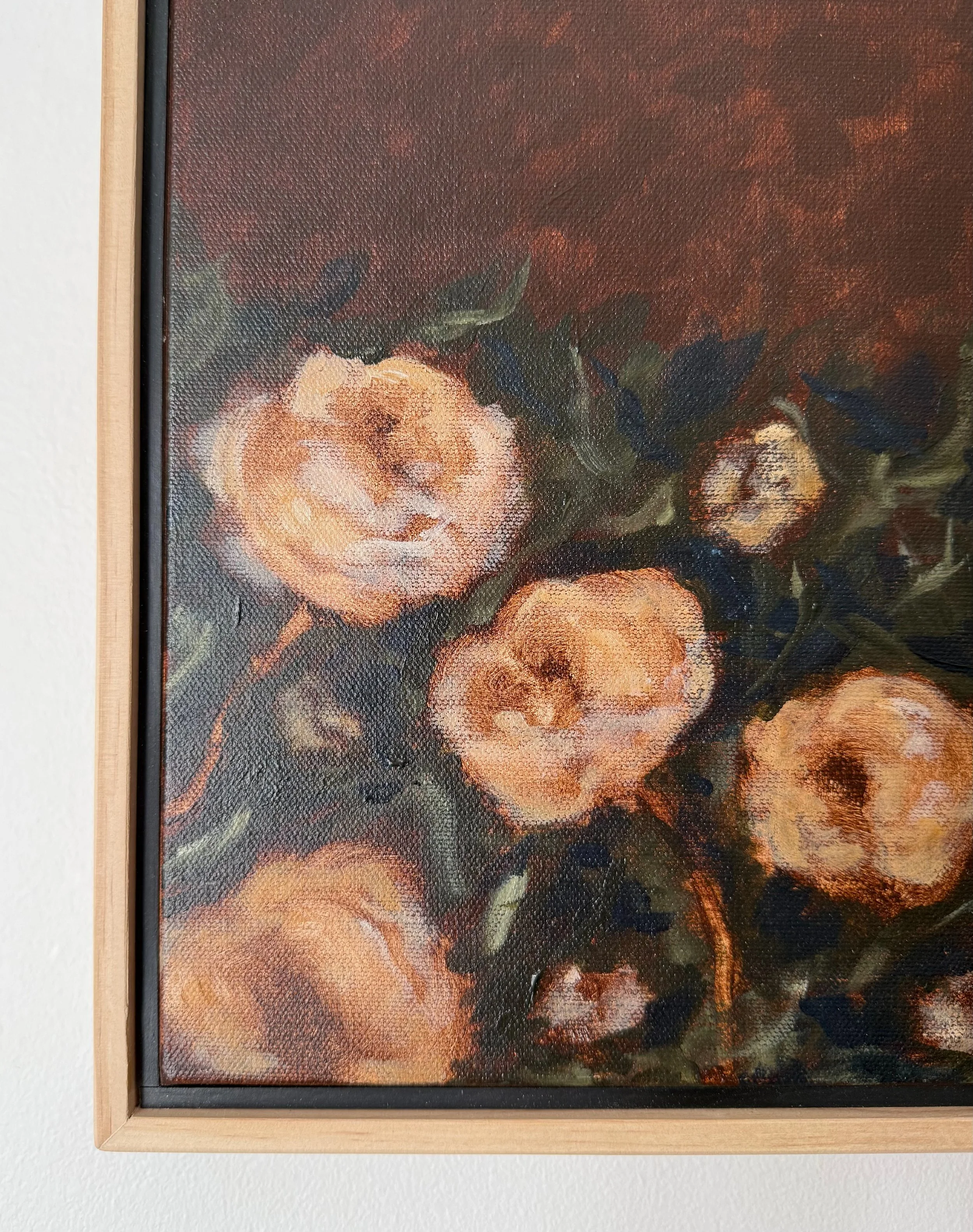 DulceYellowGoldRoseModernFloralContemporaryLandscapePaintingDetail2SarahMorrisonAbstractArtRichmondVirginiaPainterArtist.jpeg