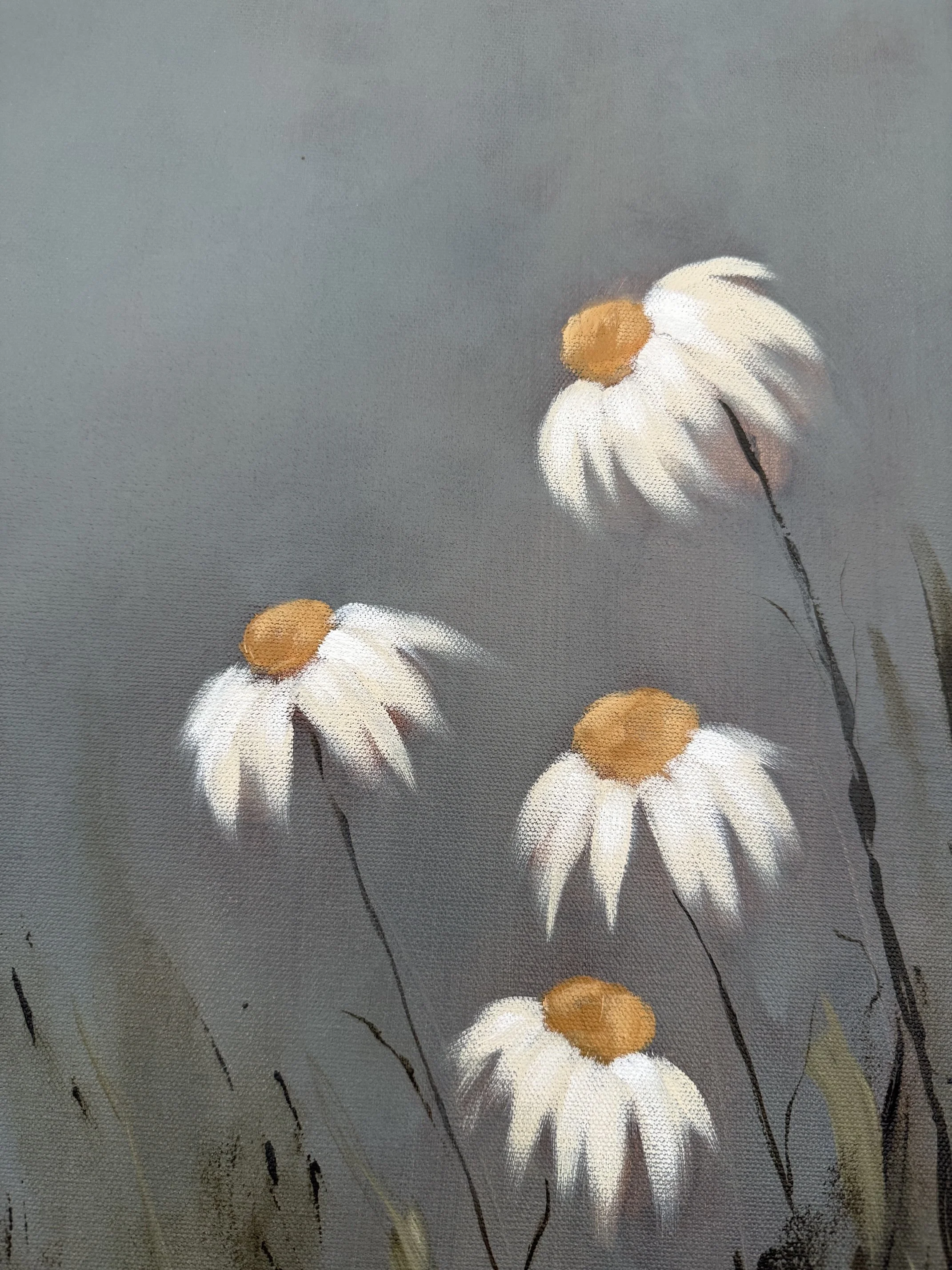 ChelseaBlueSkyDaisyModernLandscapeContemporaryFloralPaintingDetail4SarahMorrisonAbstractArtRichmondVirginiaPainterArtist.jpeg