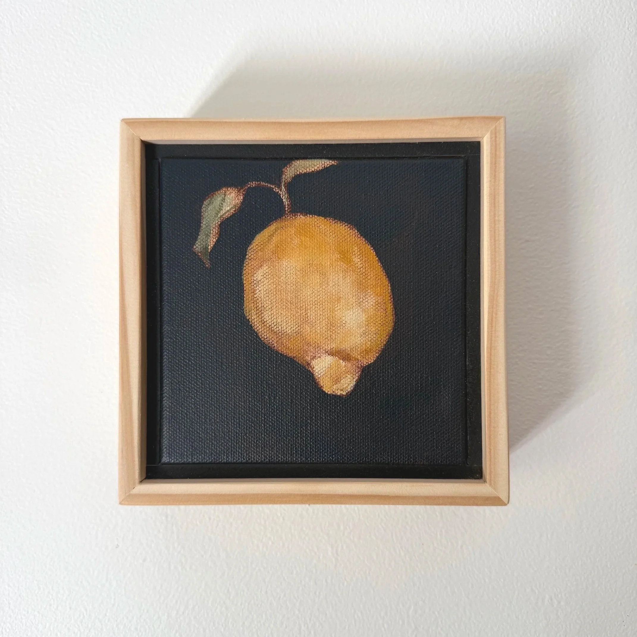 MayaYellowLemonNavyBlueContemporaryStillLifePaintingSarahMorrisonAbstractArtRichmondVirginiaPainterArtist.jpg