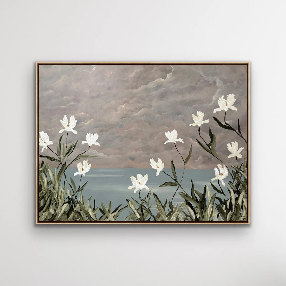 BrielleWhiteIrisModernContemporaryLandascapeFloralSeascapeSarahMorrisonAbstractArtRichmondVirginiaPainterArtist.jpg