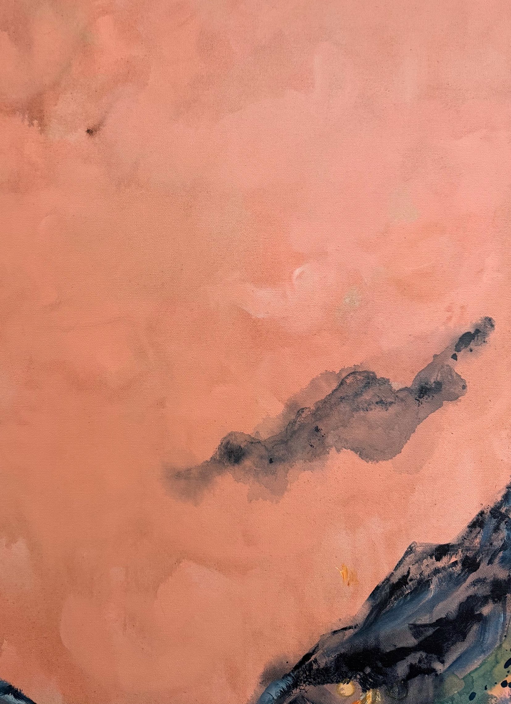 NaomiOrangeandBlueModernJapaneseLanscapeContemporaryMountainsOceanPainting3SarahMorrisonAbstractArtRichmondVirginiaPainterArtist.jpeg