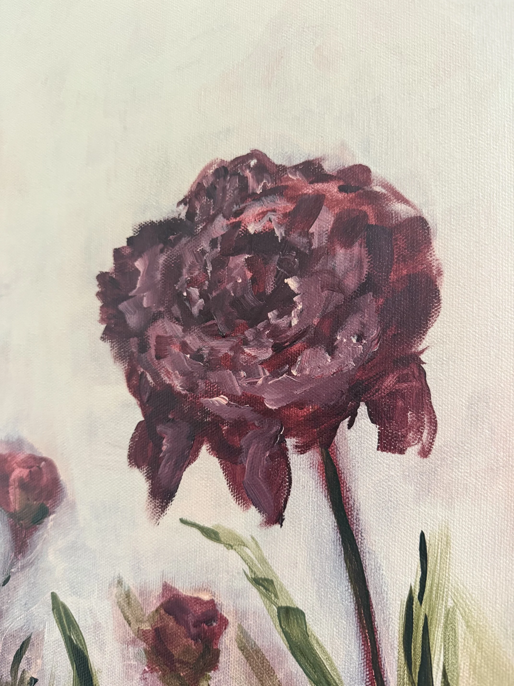 VivienneBlushBurgundyPeoniesFlowerModernLandscapeContemporaryFloralPeonyPaintingDetail2SarahMorrisonAbstractArtRichmondVirginiaPainterArtist.jpeg