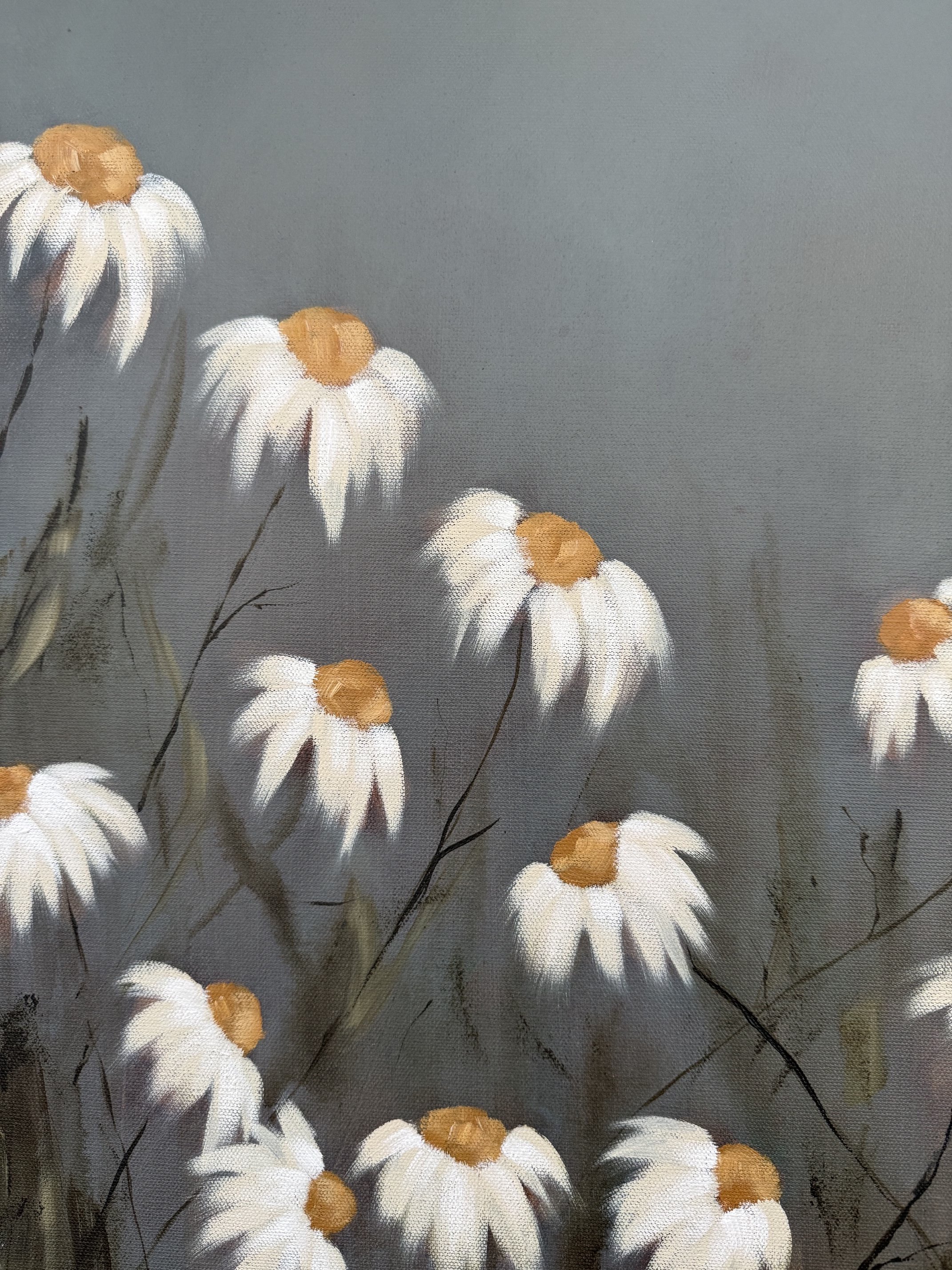 ChelseaBlueSkyDaisyModernLandscapeContemporaryFloralPaintingDetail1SarahMorrisonAbstractArtRichmondVirginiaPainterArtist.jpeg