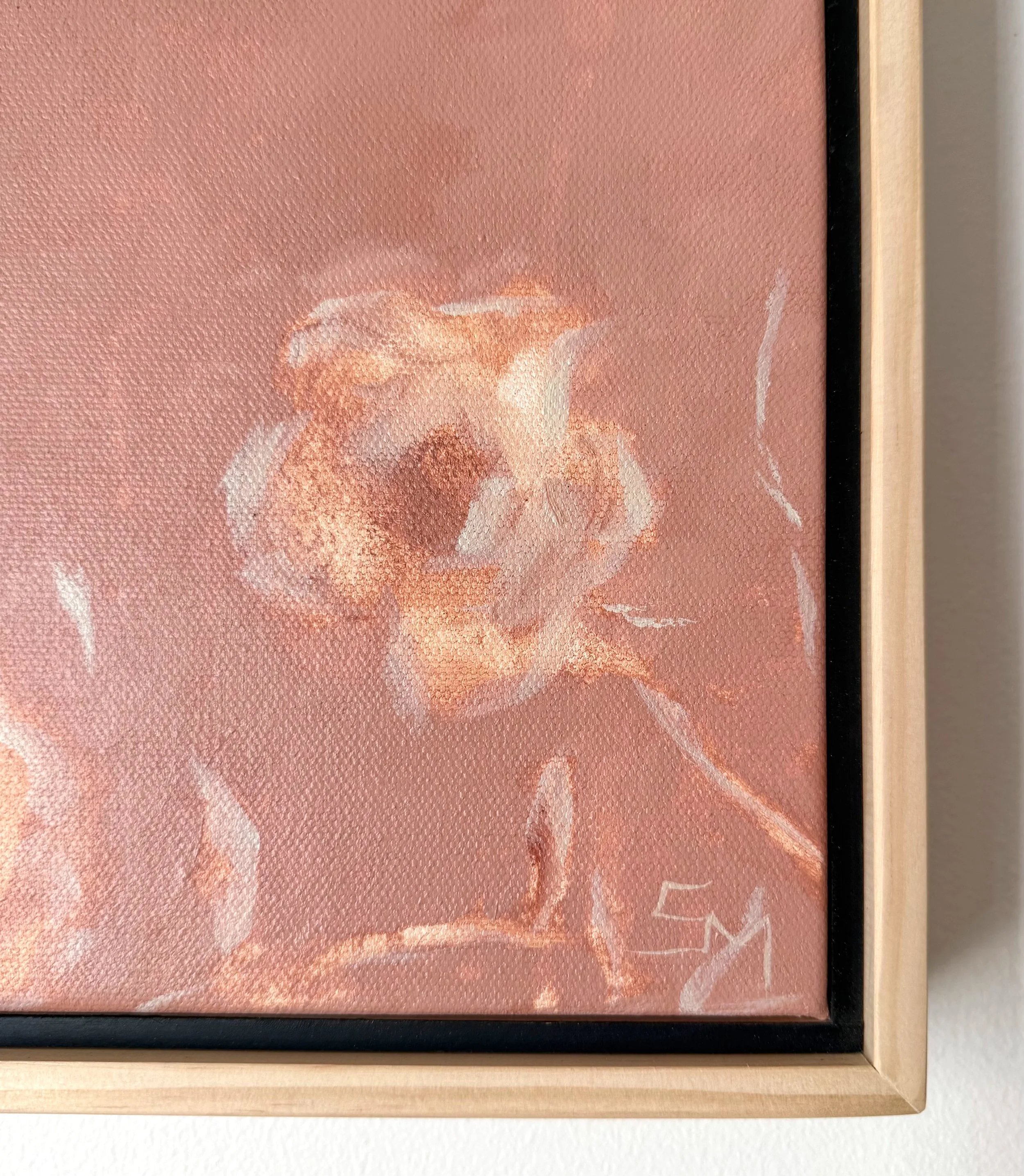 DottiePinkRoseModernLandscapeContemporaryFloralPaintingDetail3SarahMorrisonAbstractArtRichmondVirginiaPainterArtist.jpeg