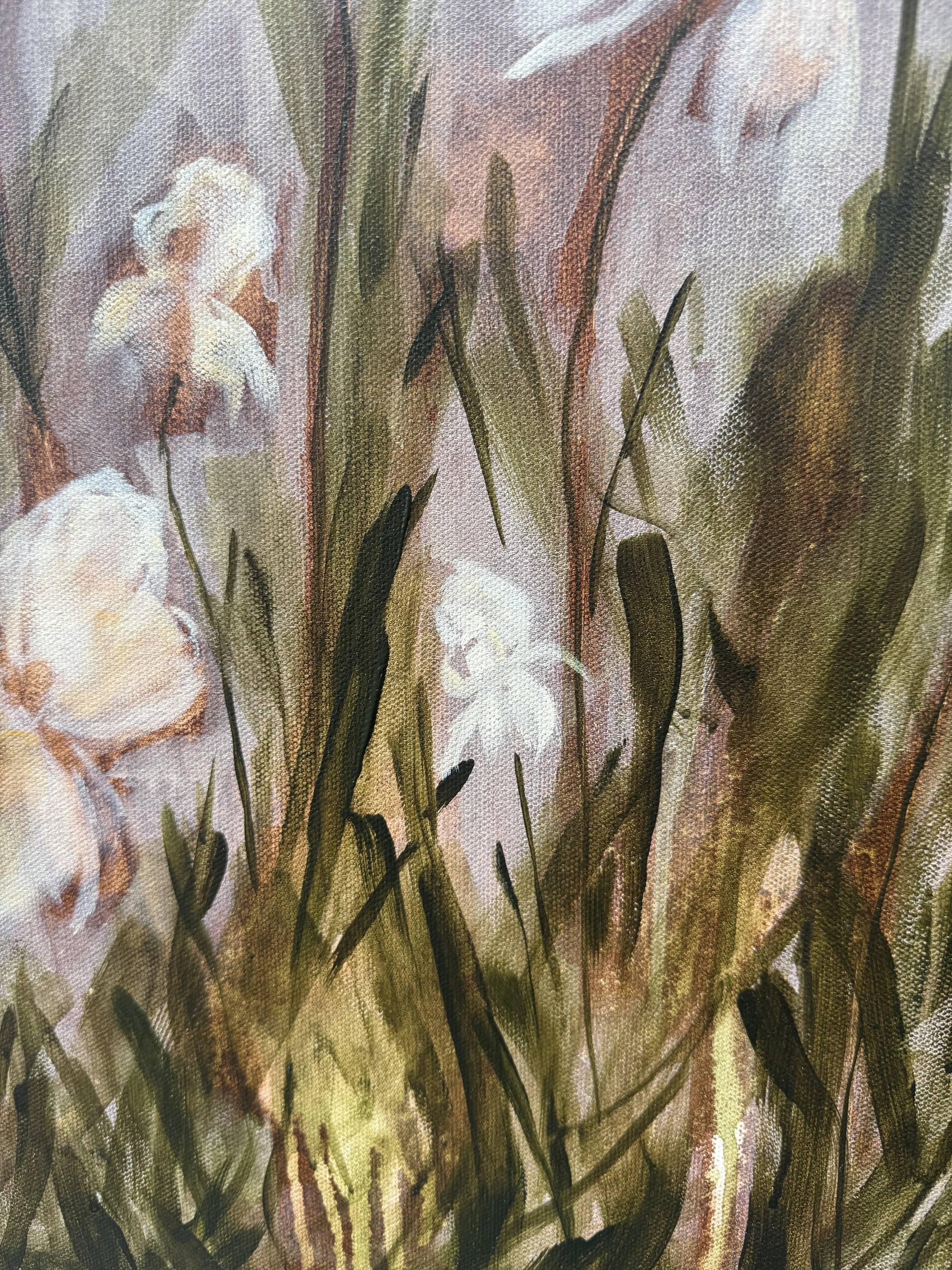 FiorellaWhiteCreamModernIrisContemporaryFloralLandscapeDetail5SarahMorrisonAbstractArtRichmondVirginiaPainterArtis.jpeg
