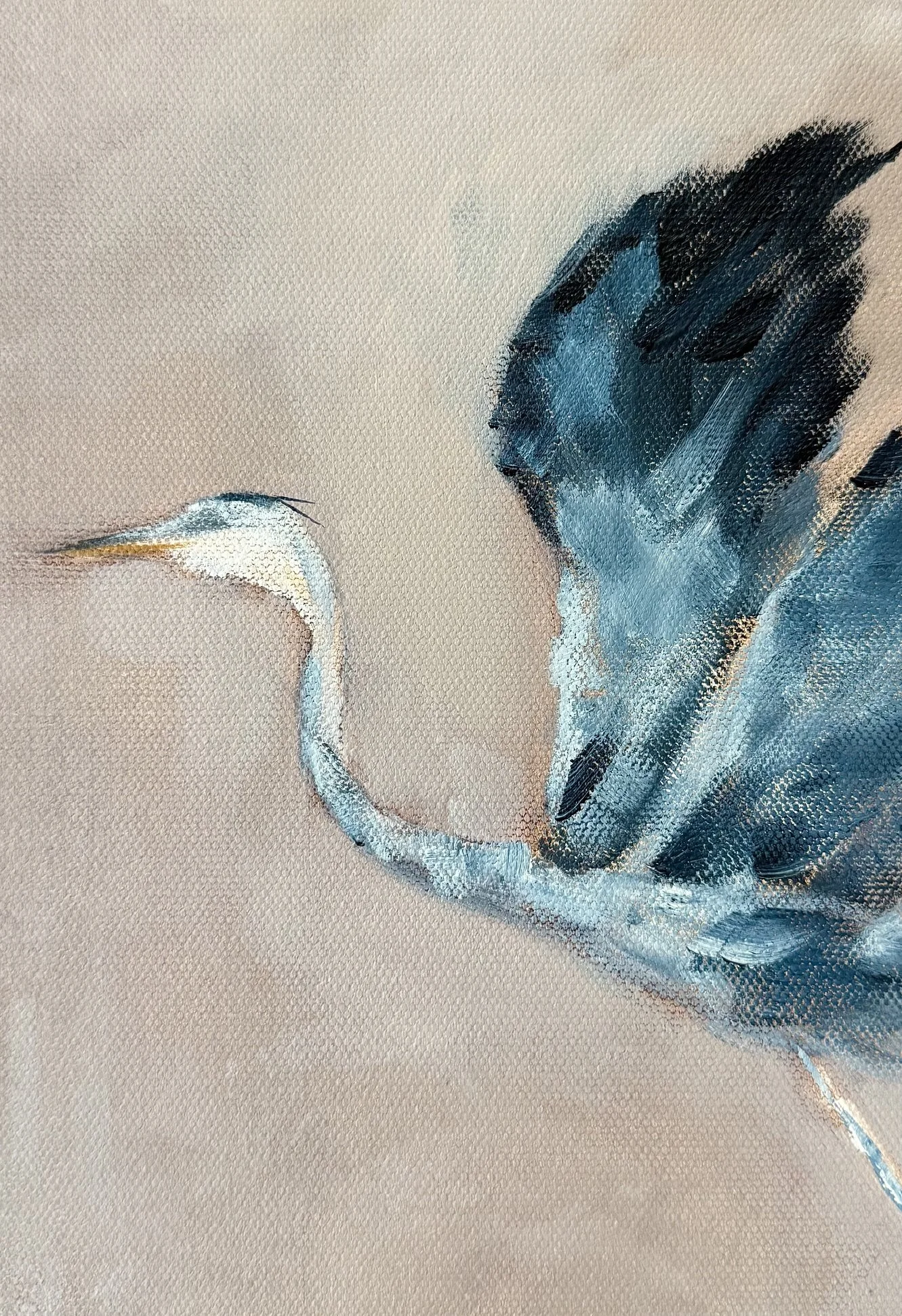 AnnabelleGreyHeronBirdPortraitContemporaryModernBluePaintingSarahMorrisonAbstractArtRichmondVirginiaPainterArtist.jpeg