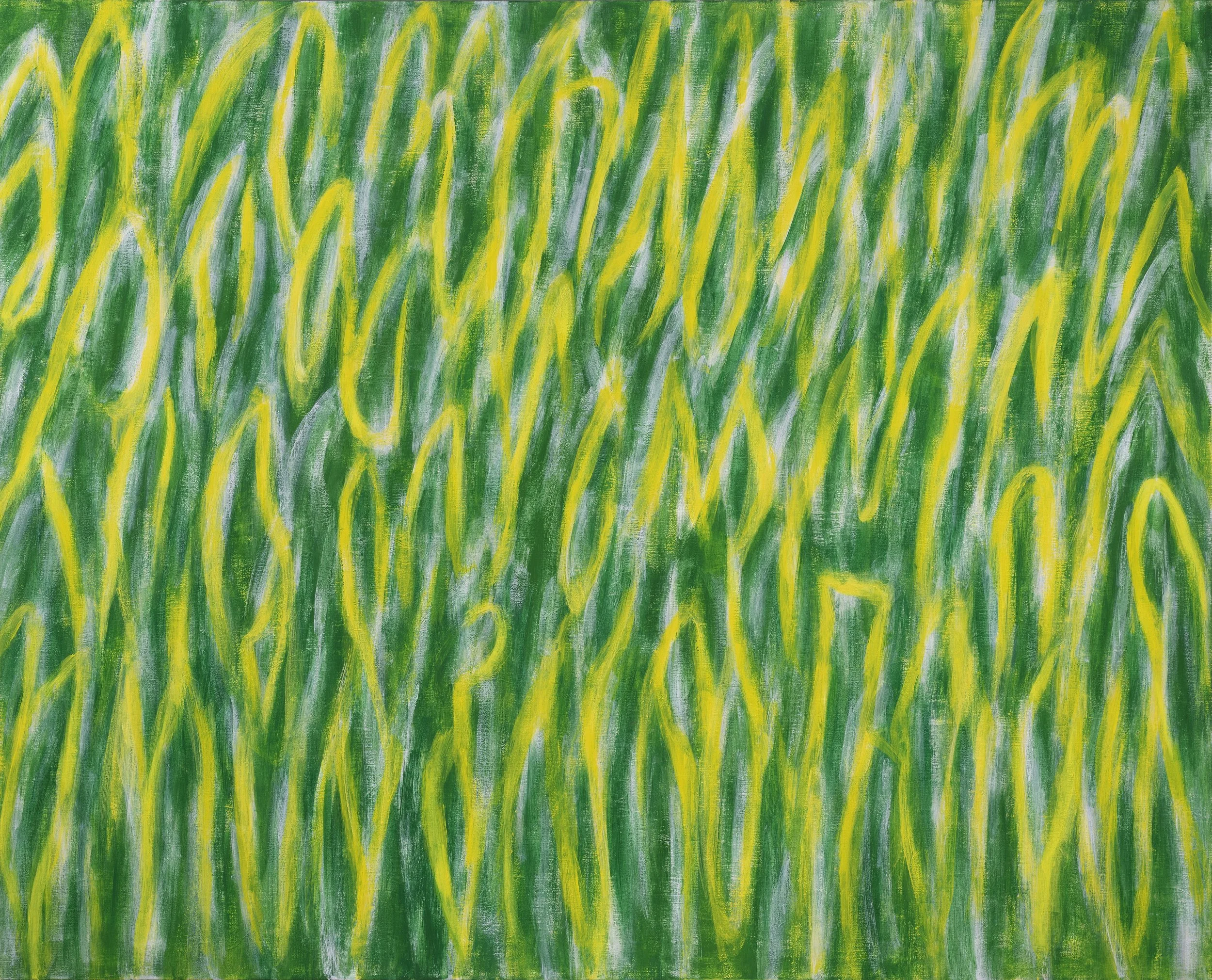 Yellow Poem, 2024, Acrylic on Linen, 60” x 74”