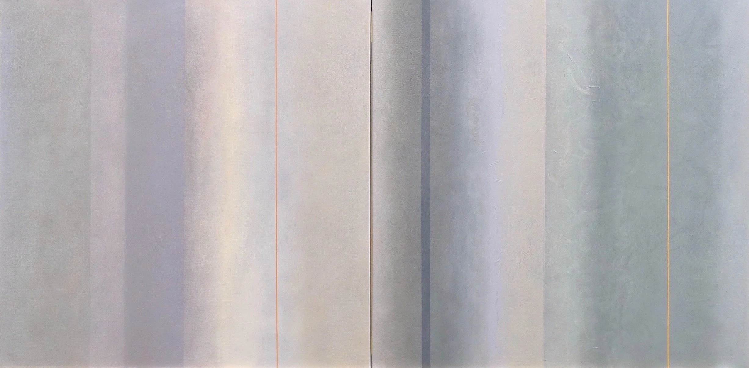 Sun Compass, " oil on canvas, 38" x 76"