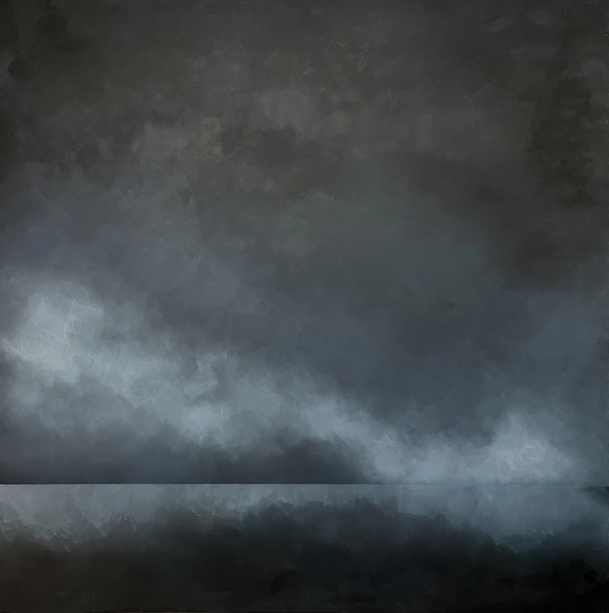 Night Fog, 2023, Oil on Canvas, 60” x 60”
